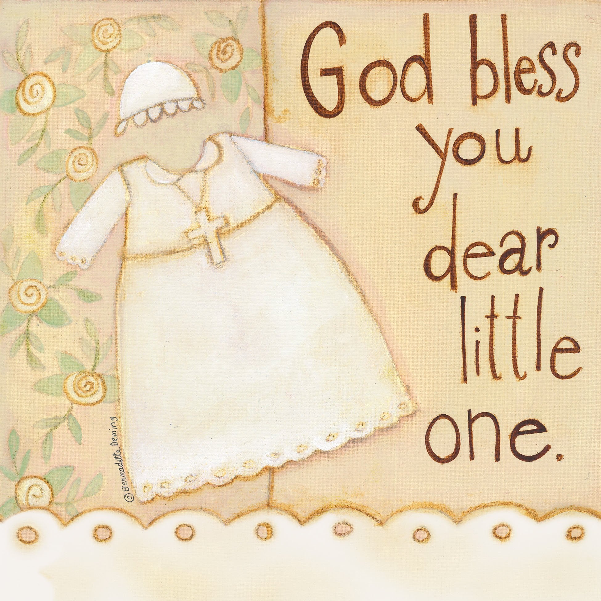 Divinity Boutique Napkin: Baptism: Dear Little One Scripture (6 Pack)