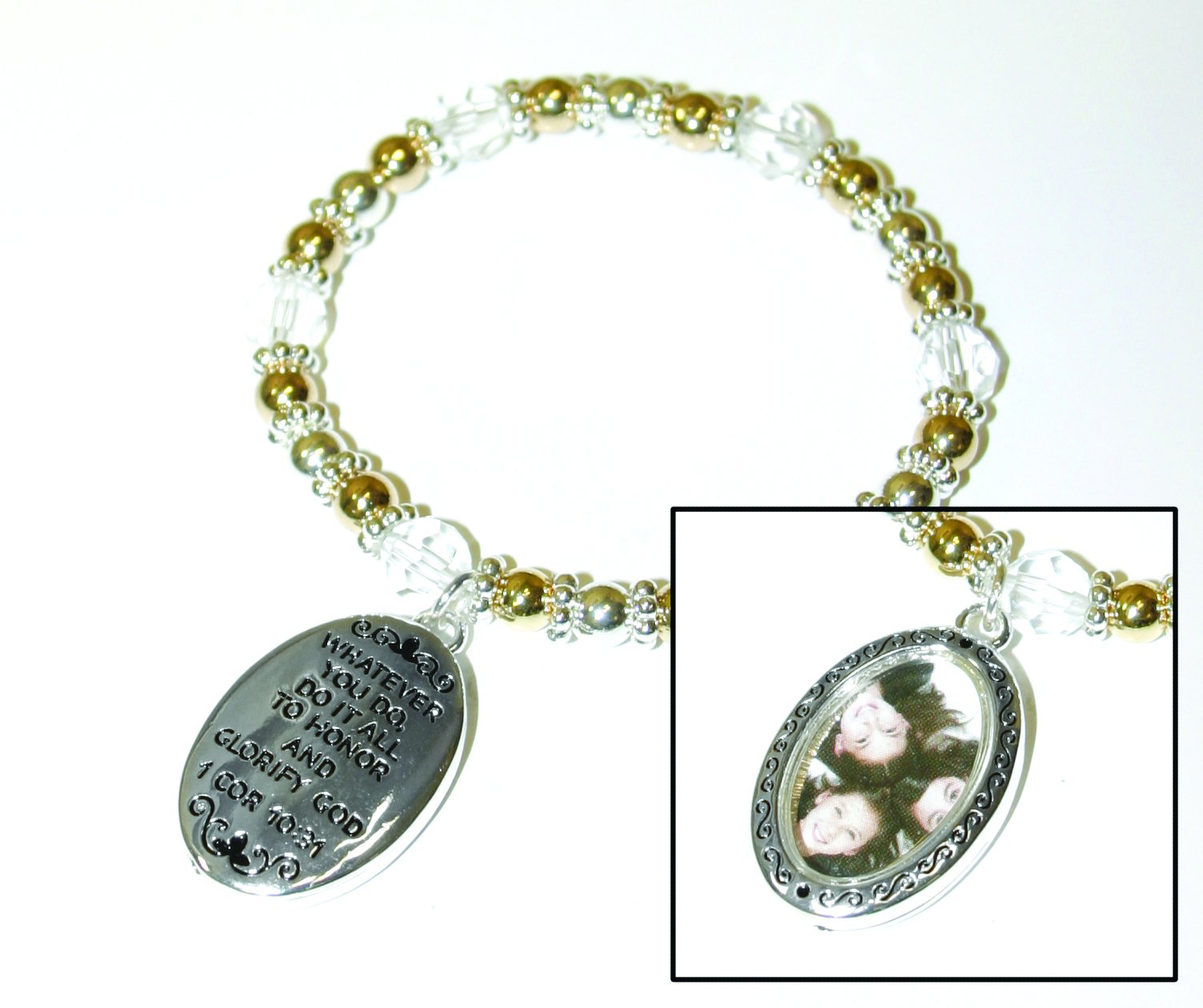 Divinity Boutique Oval Picture Frame Bracelet