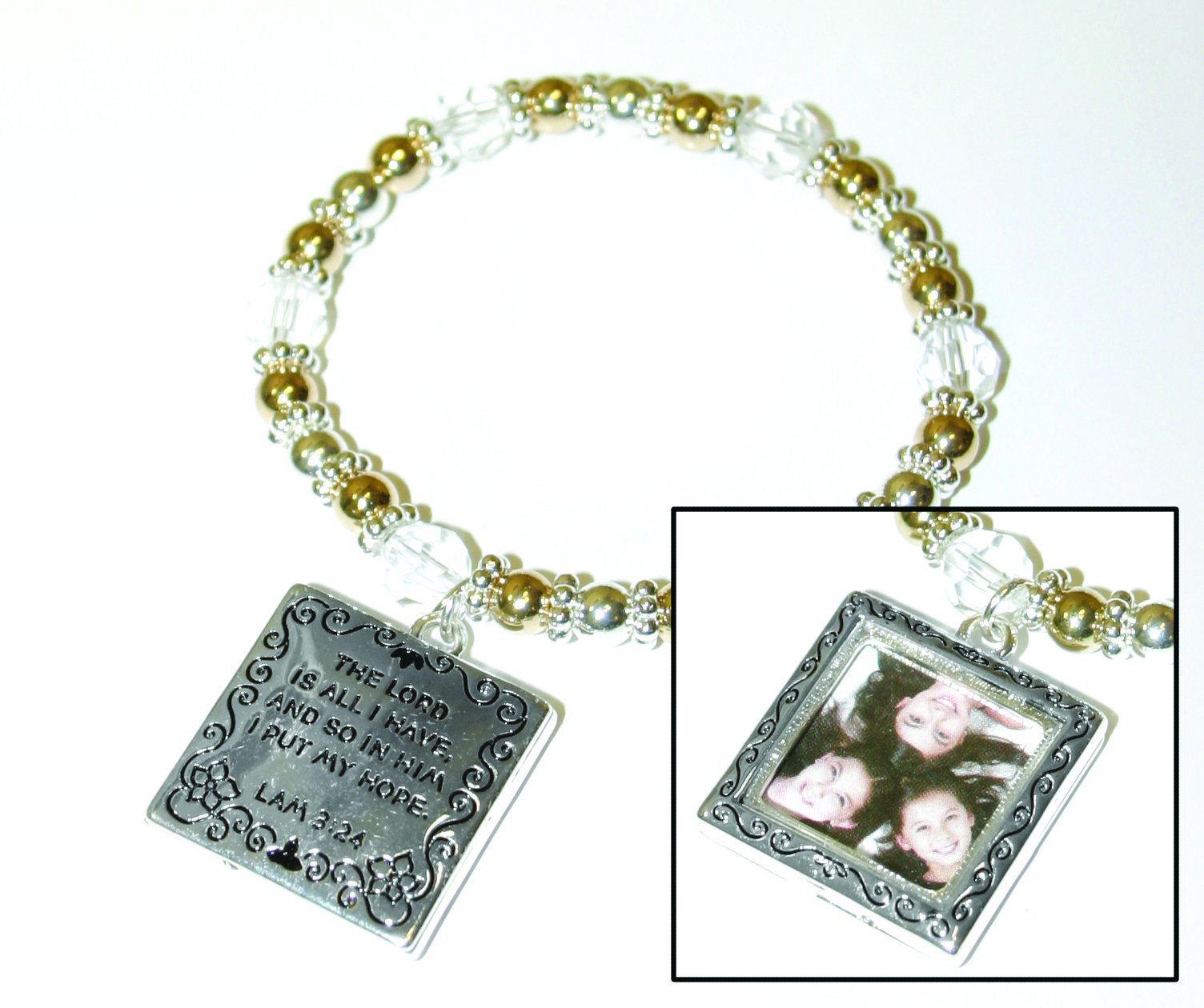 Divinity Boutique Square Picture Frame Bracelet