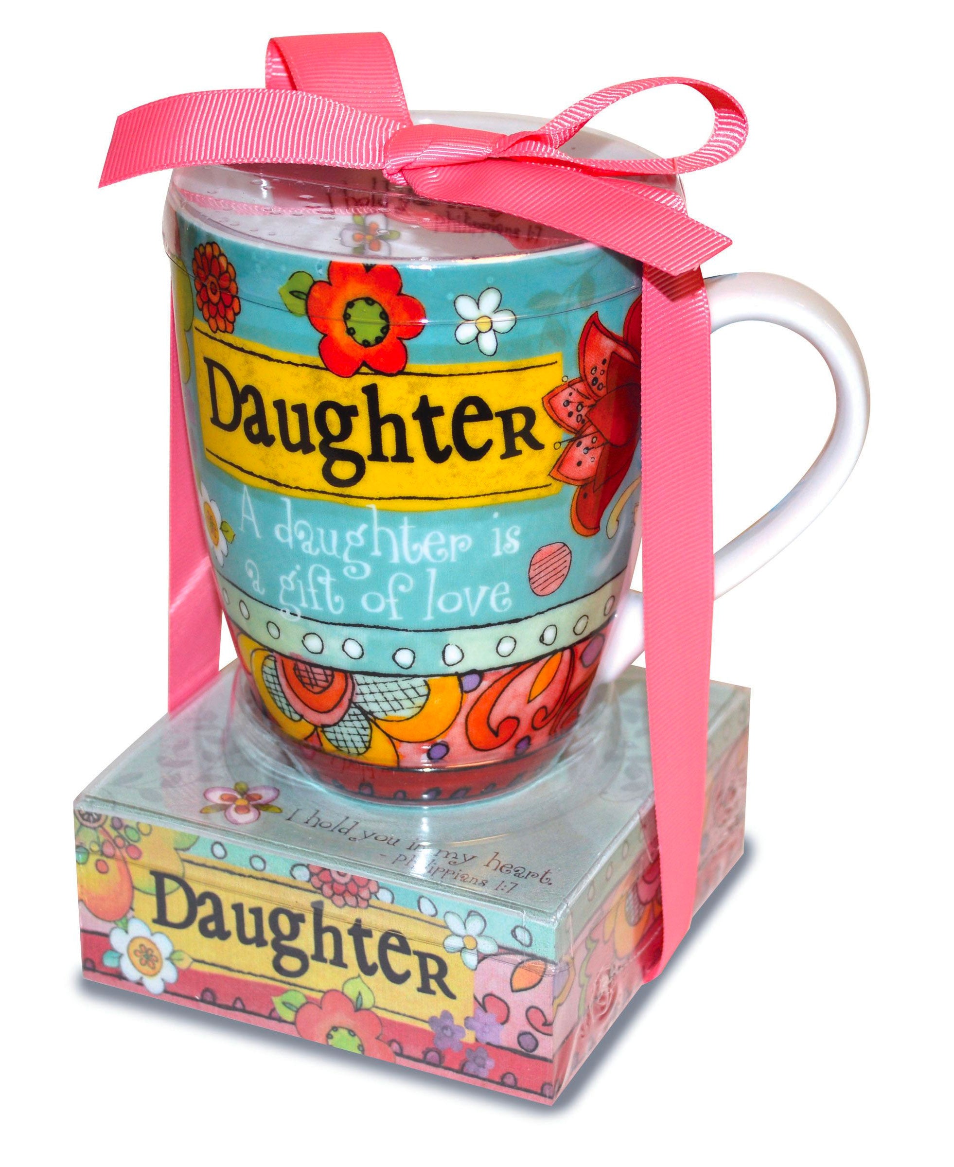 Our mug and note gift set is a cute and functional gift for the extra special people in your life! Gift set includes a 12 oz mug that is dishwasher and microwave safe and a matching 3.75" x 1.5" notepad, packaged together with a decorative ribbon. Features scripture. Material: Ceramic/Paper.