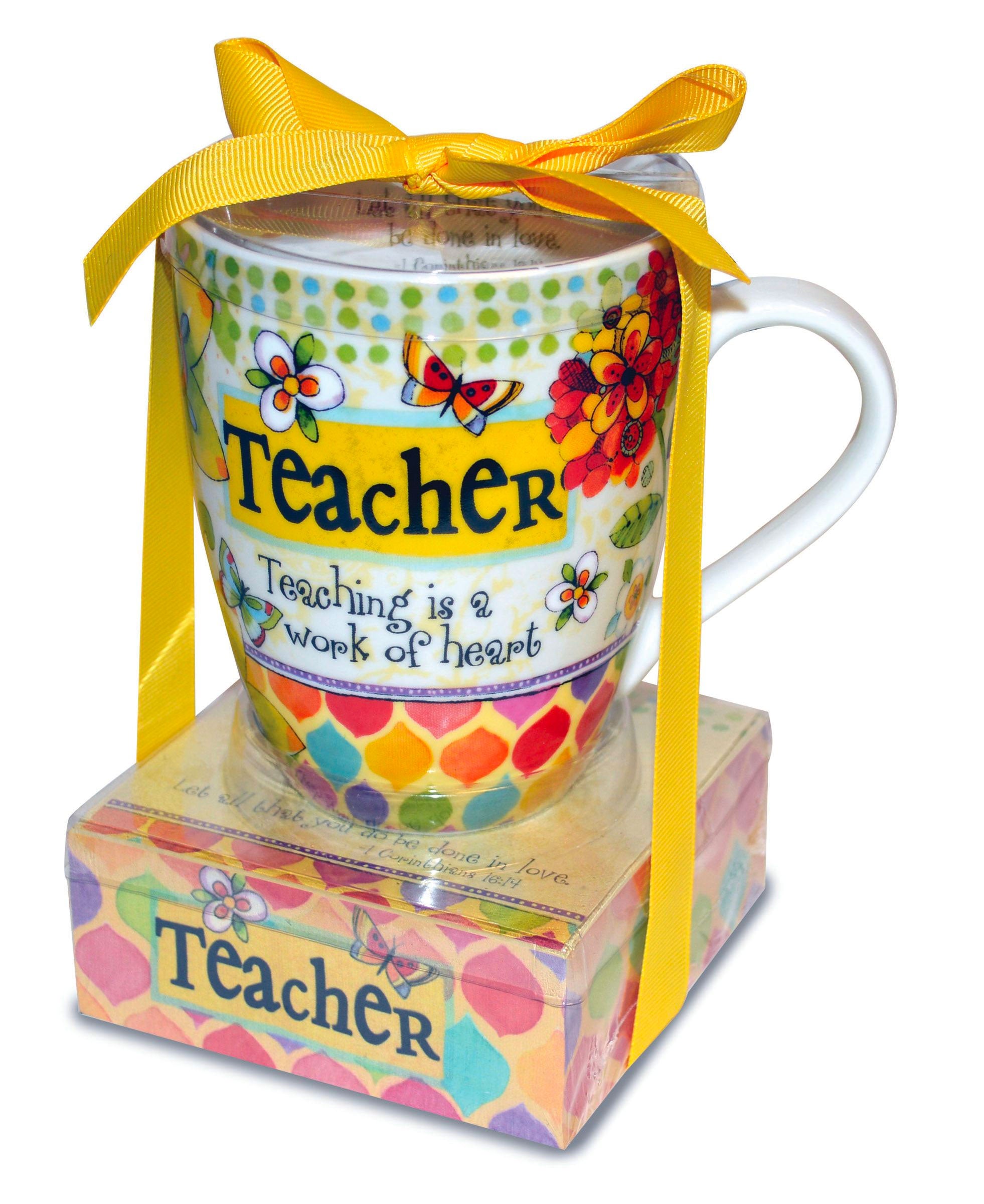 Our mug and note gift set is a cute and functional gift for the extra special people in your life! Gift set includes a 12 oz mug that is dishwasher and microwave safe and a matching 3.75" x 1.5" notepad, packaged together with a decorative ribbon. Features scripture. Material: Ceramic/Paper.