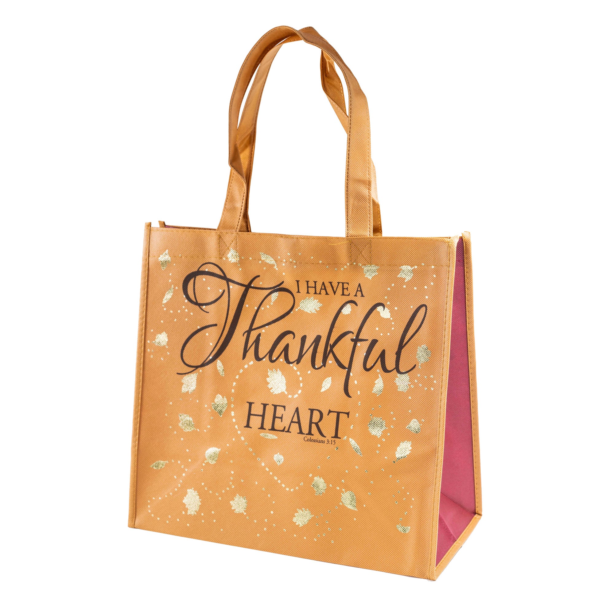 Eco Tote: Harvest Orange - Thankful Heart