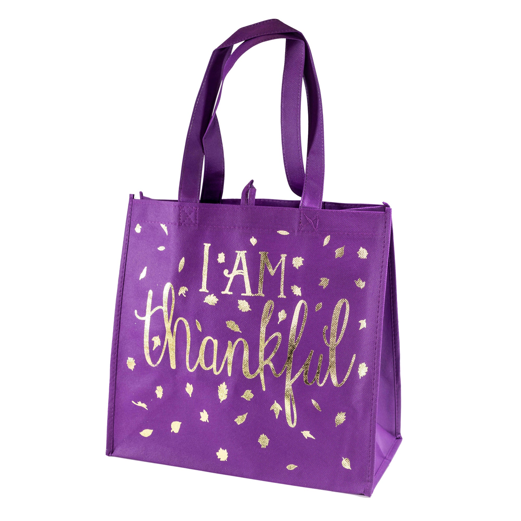 Eco Tote: Harvest Plum - I Am Thankful