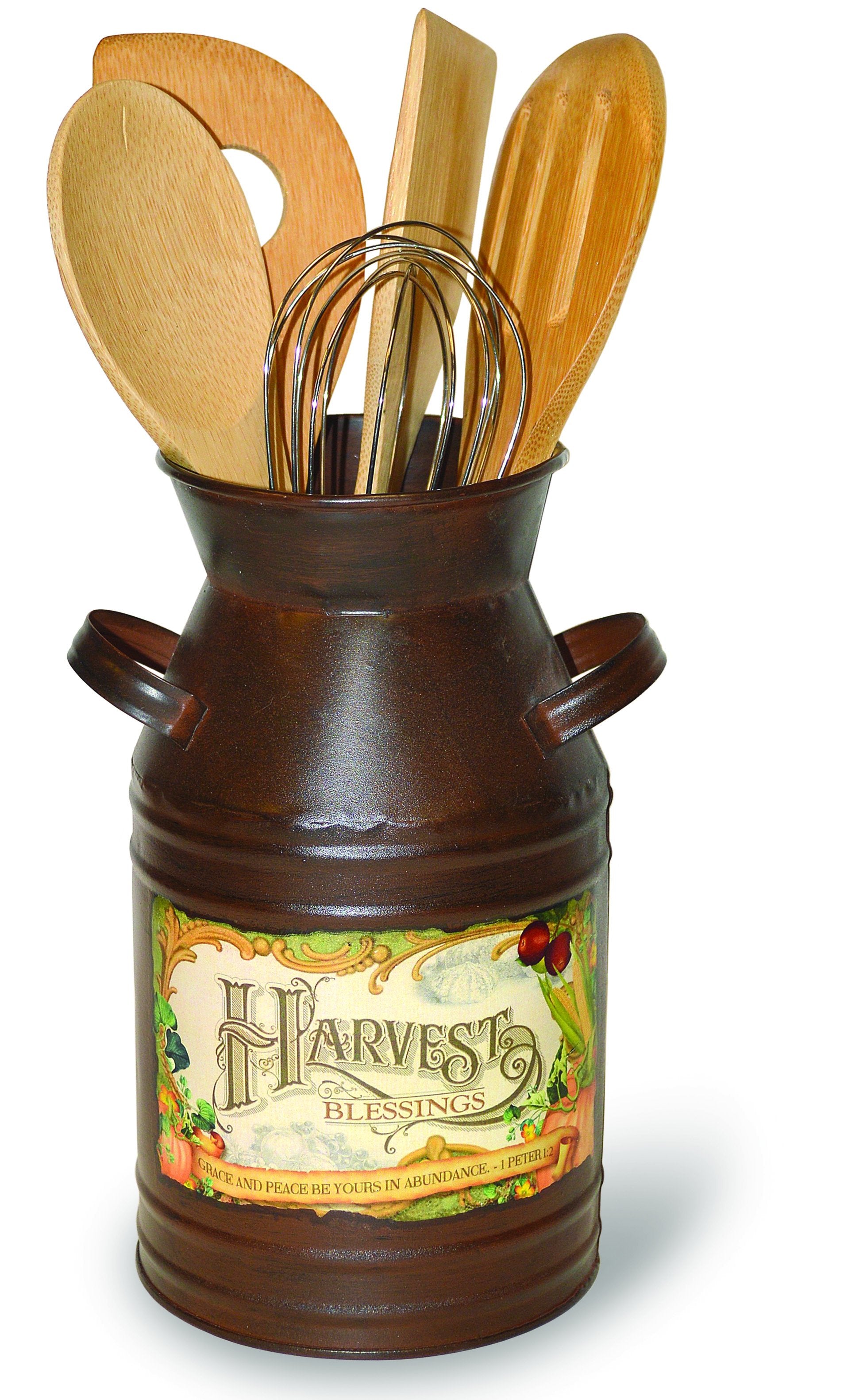 Divinity Boutique Harvest Blessings: Vintage Milk Can Utensil Set