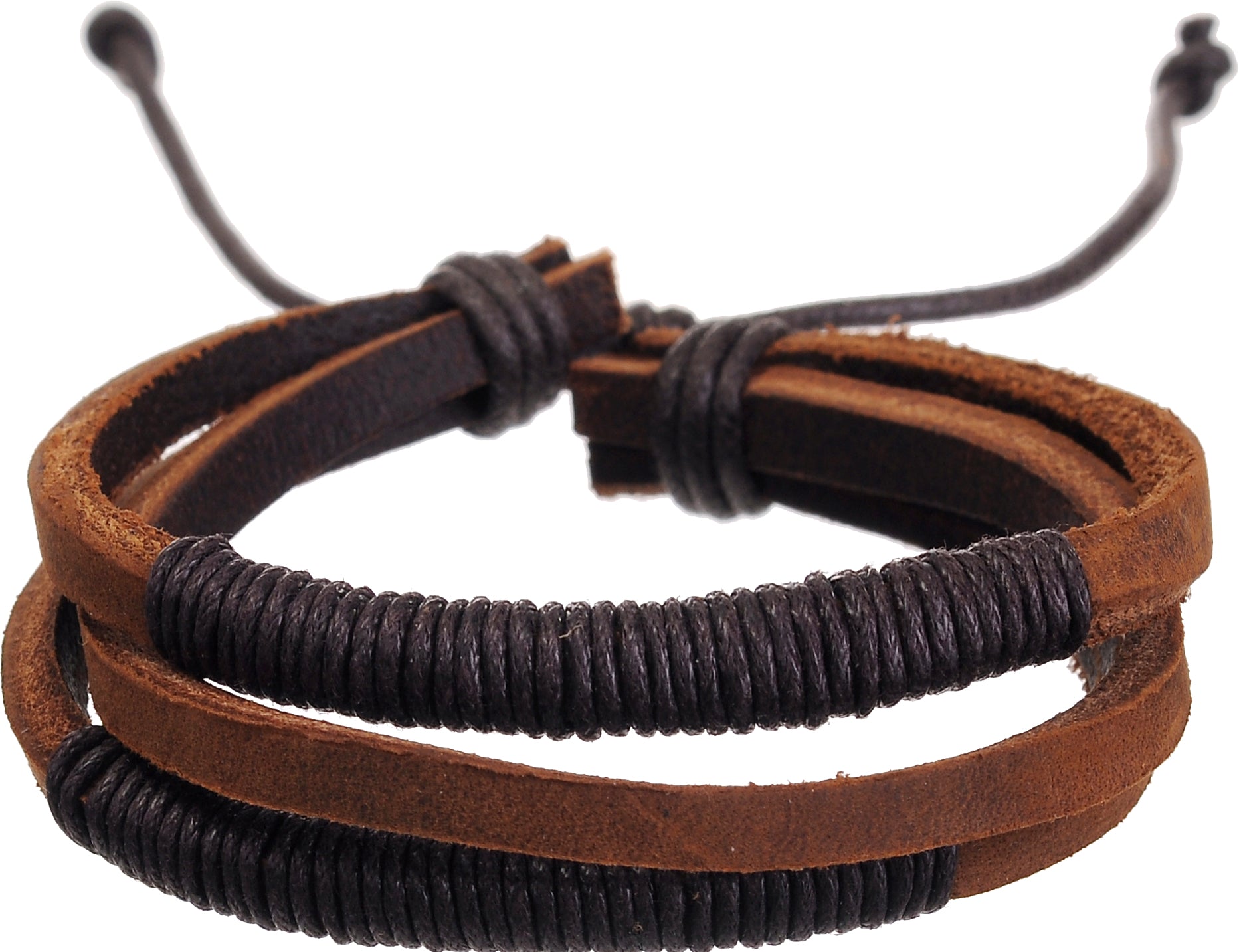 MM Leather Bracelets - Adjustable