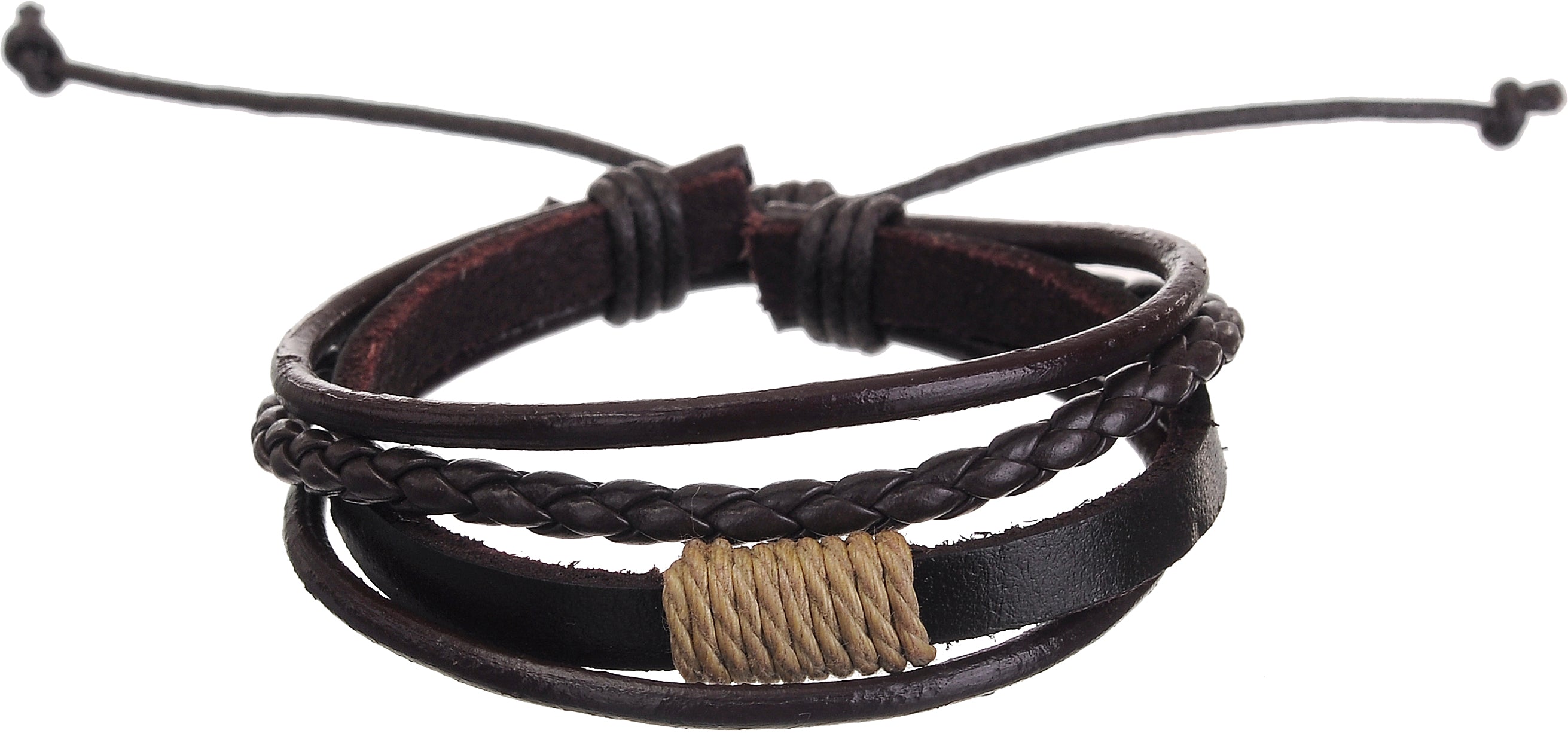 MM Leather Bracelets - Adjustable