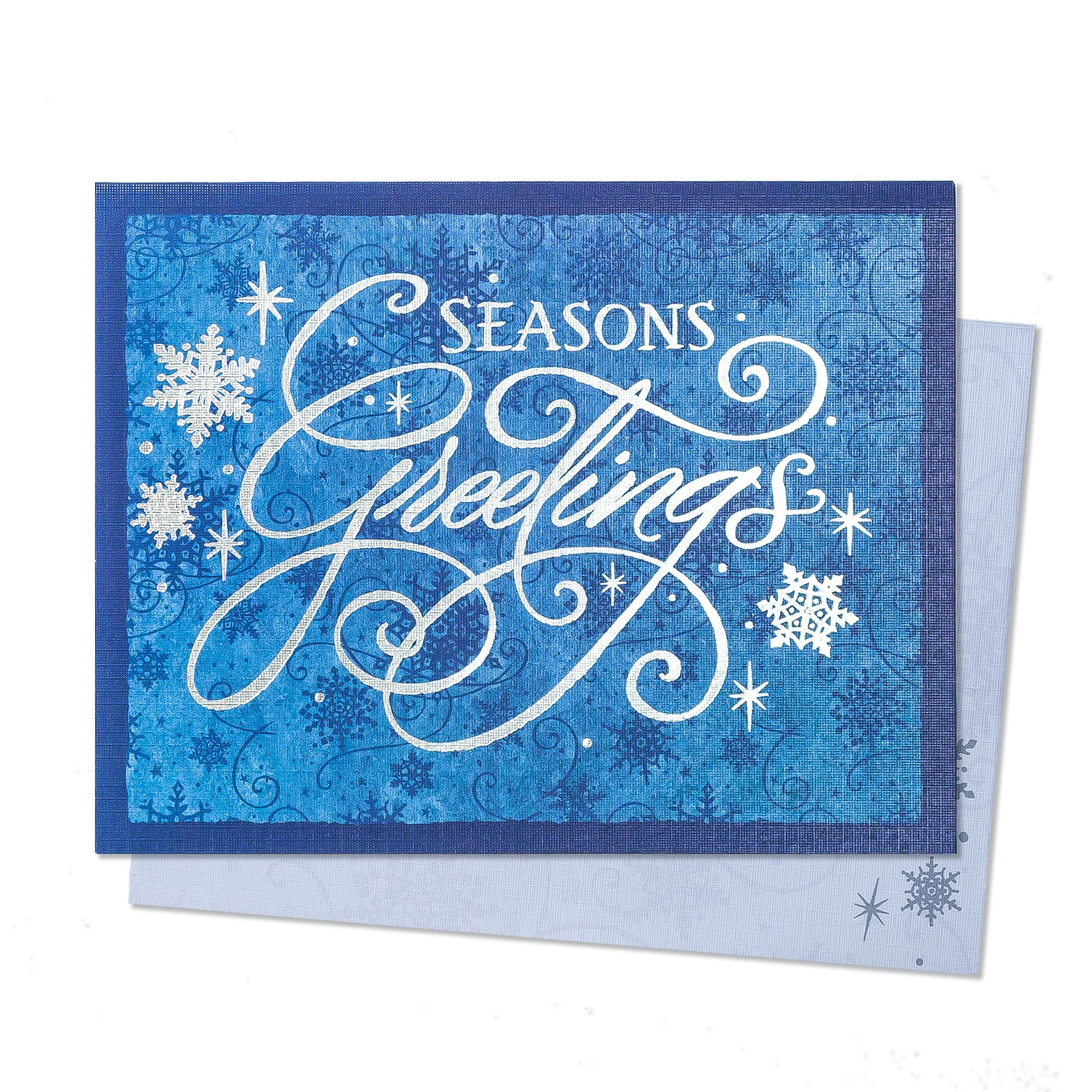 Boxed Christmas Cards: Seasons Greetings Snowflakes
