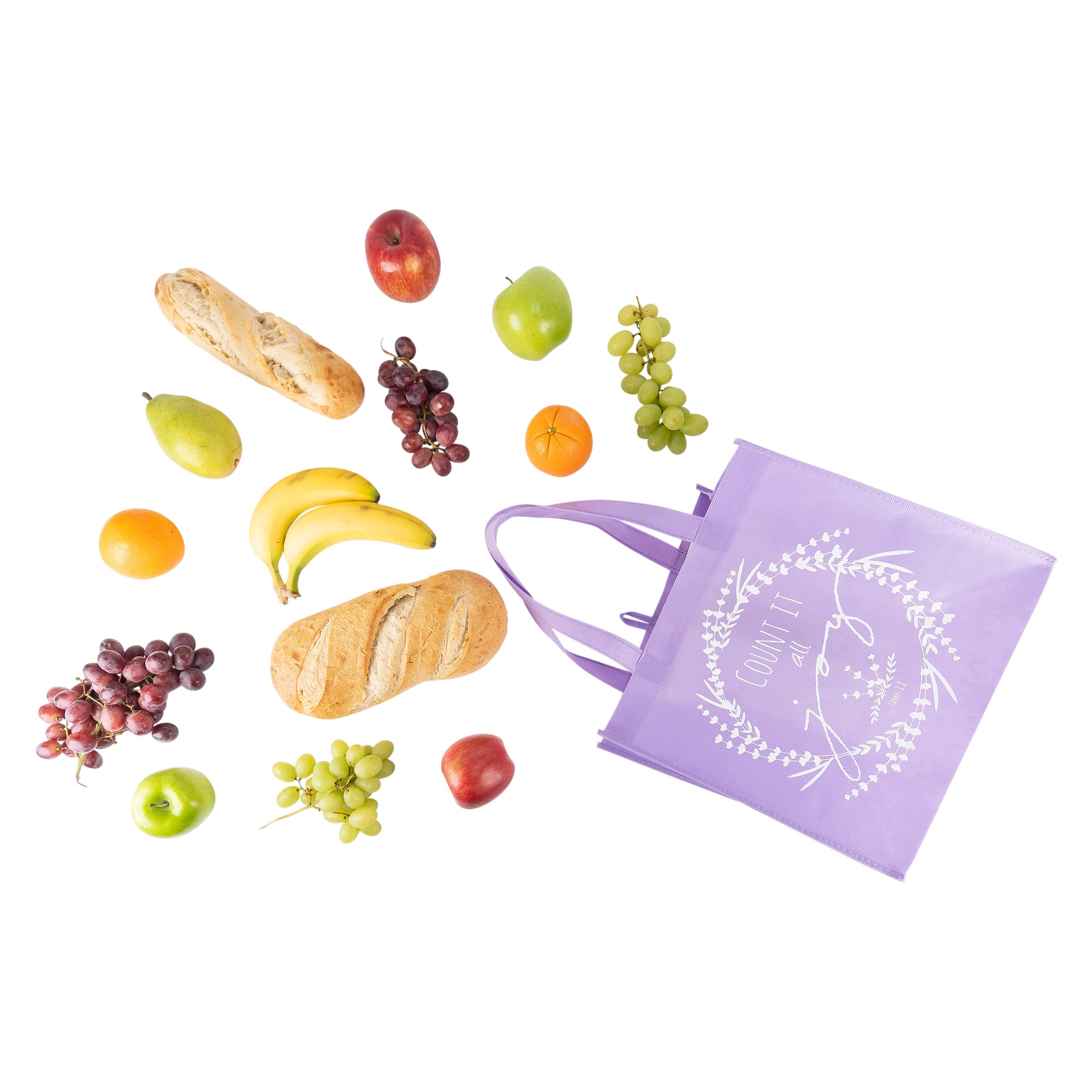 Eco Tote: Light Purple Count It