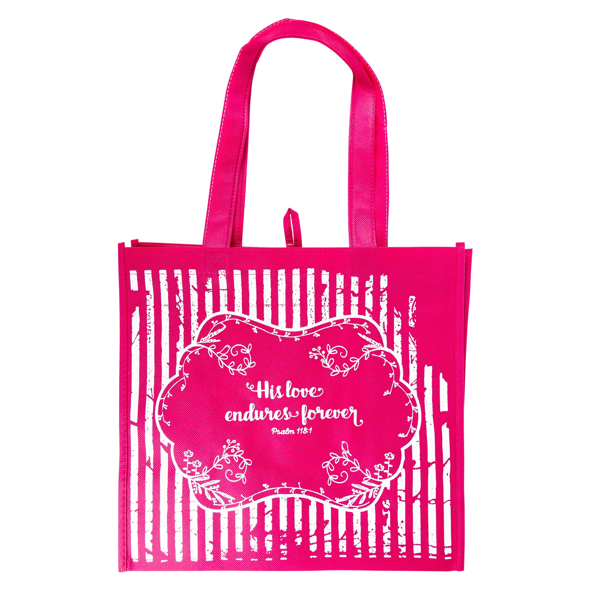 Eco Tote: Pink His Love Endures