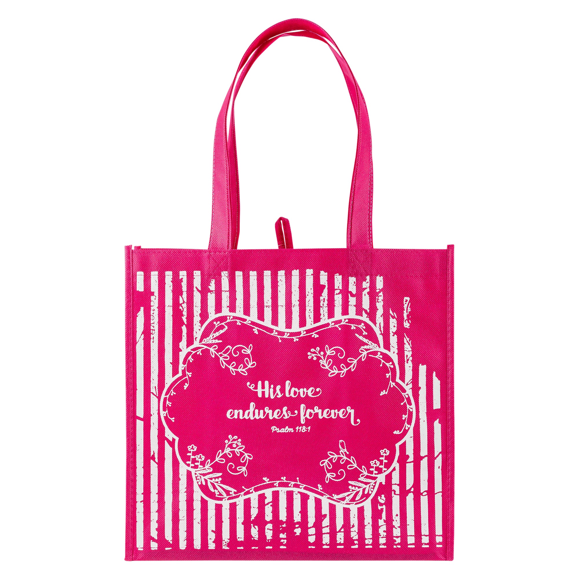 Eco Tote: Pink His Love Endures