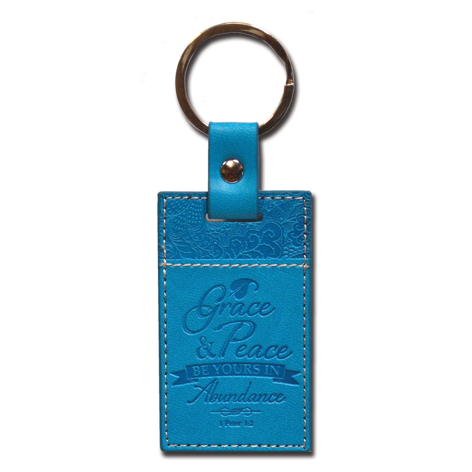 Divine Details: Keychain Blue Grace And Peace