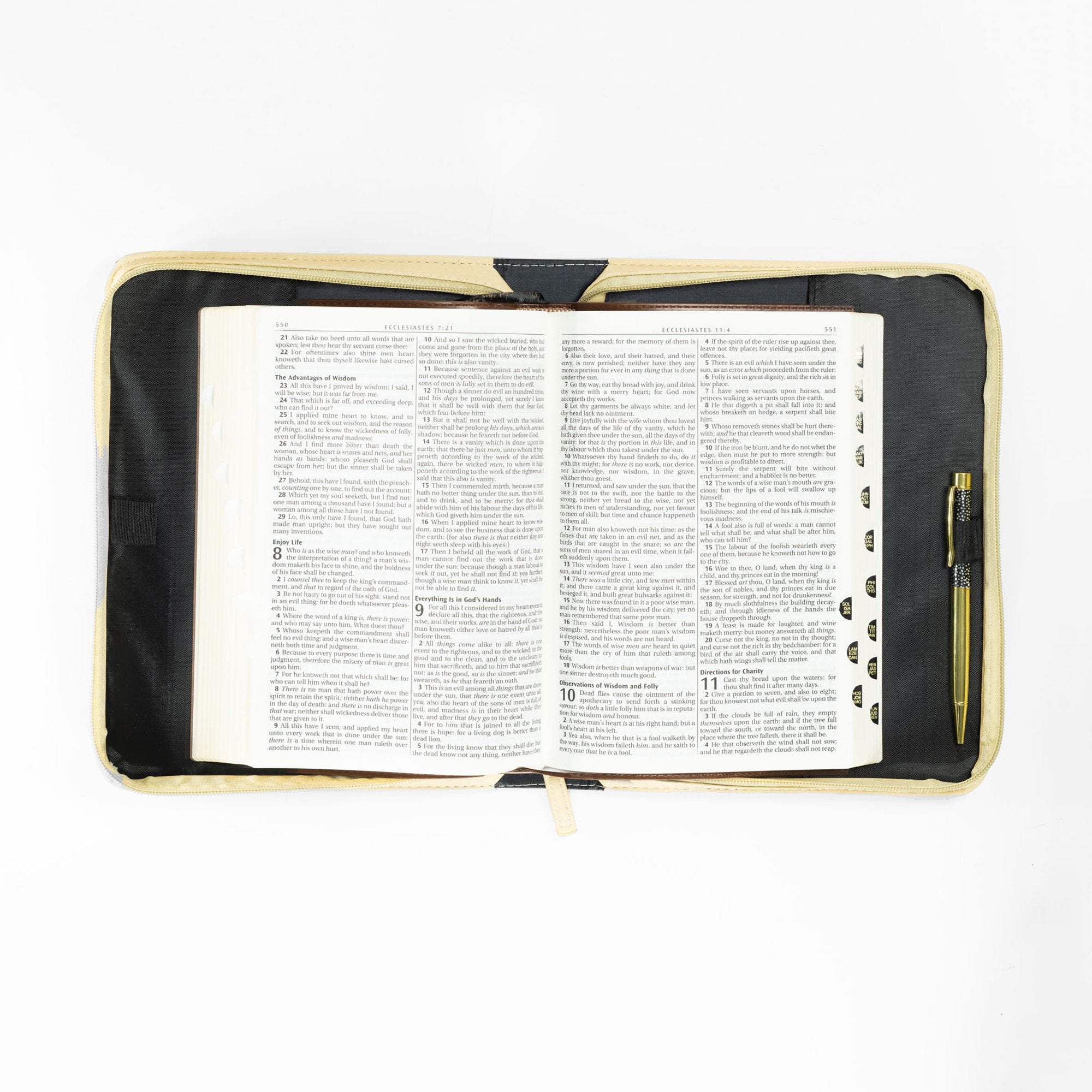 Divine Details: Bible Cover Brown - God Gives Wisdom