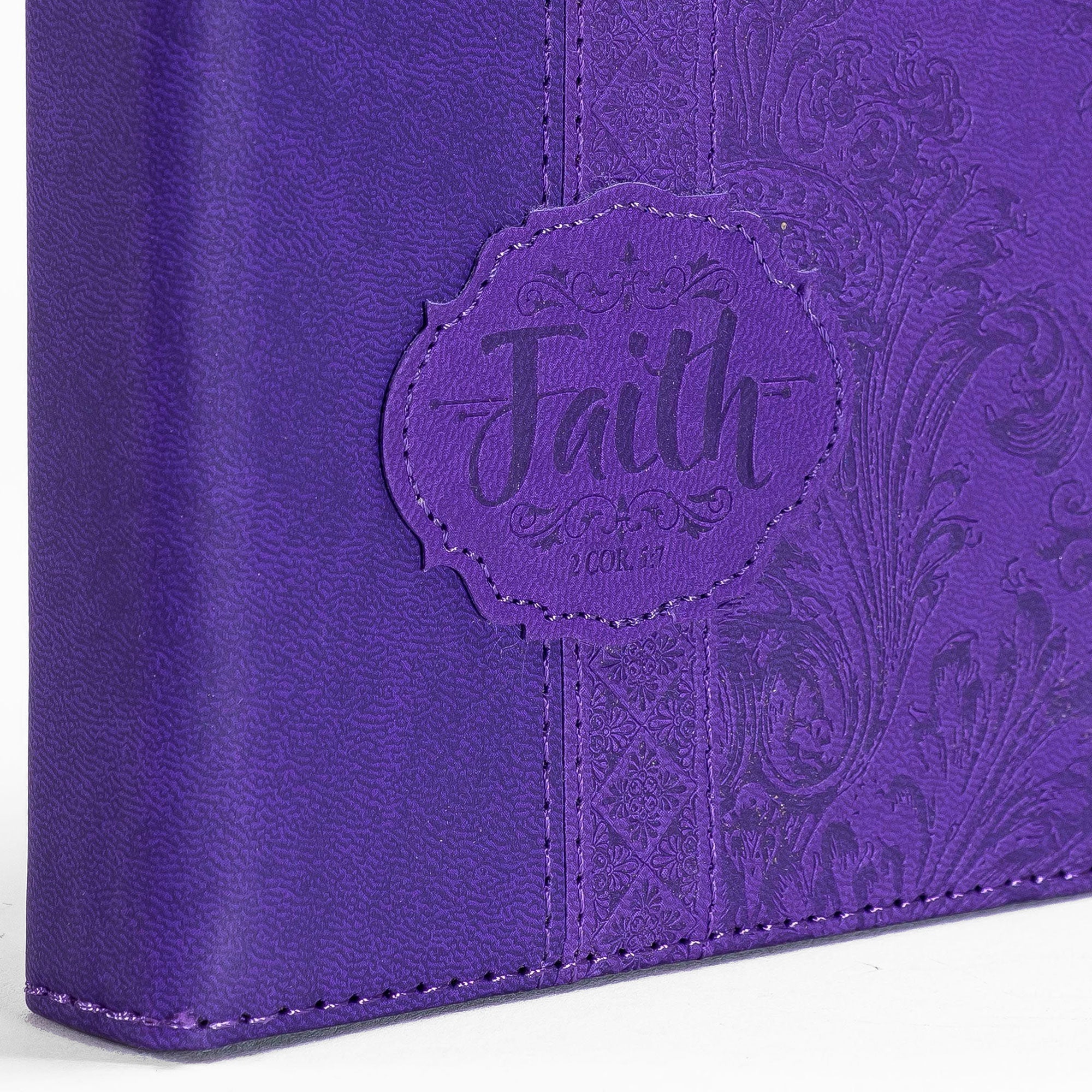 Divine Details: Zippered Journal - Purple Faith