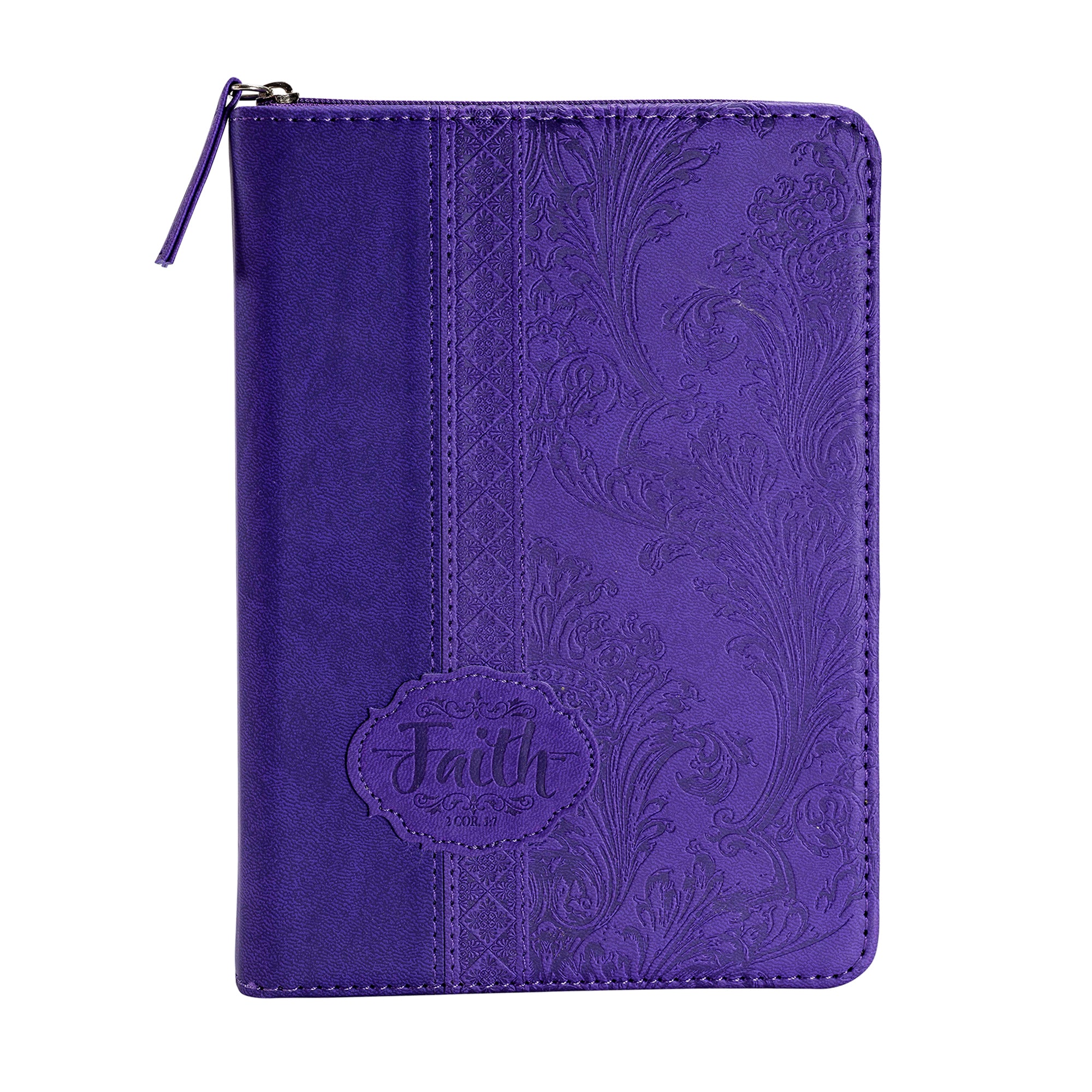 Divine Details: Zippered Journal - Purple Faith