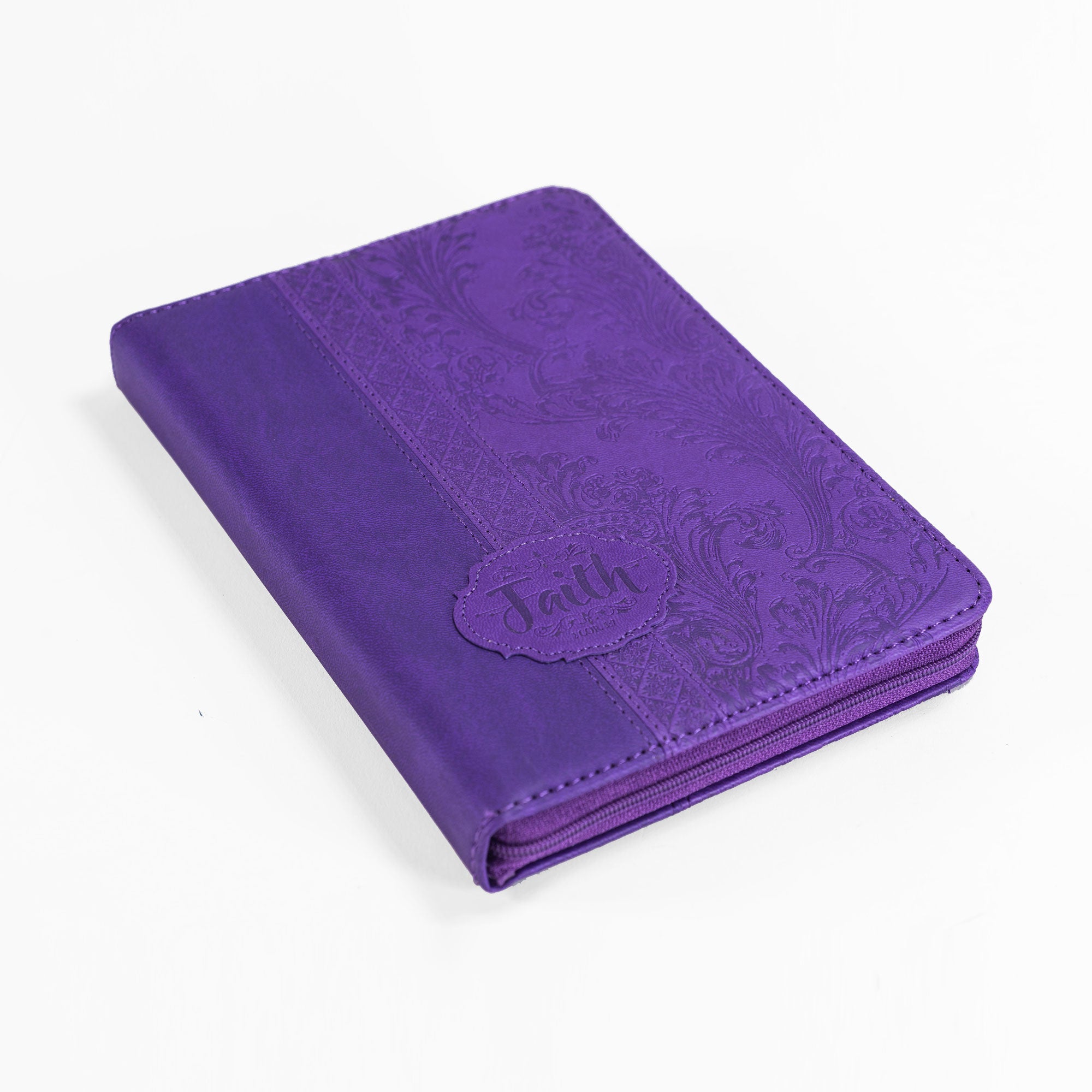 Divine Details: Zippered Journal - Purple Faith