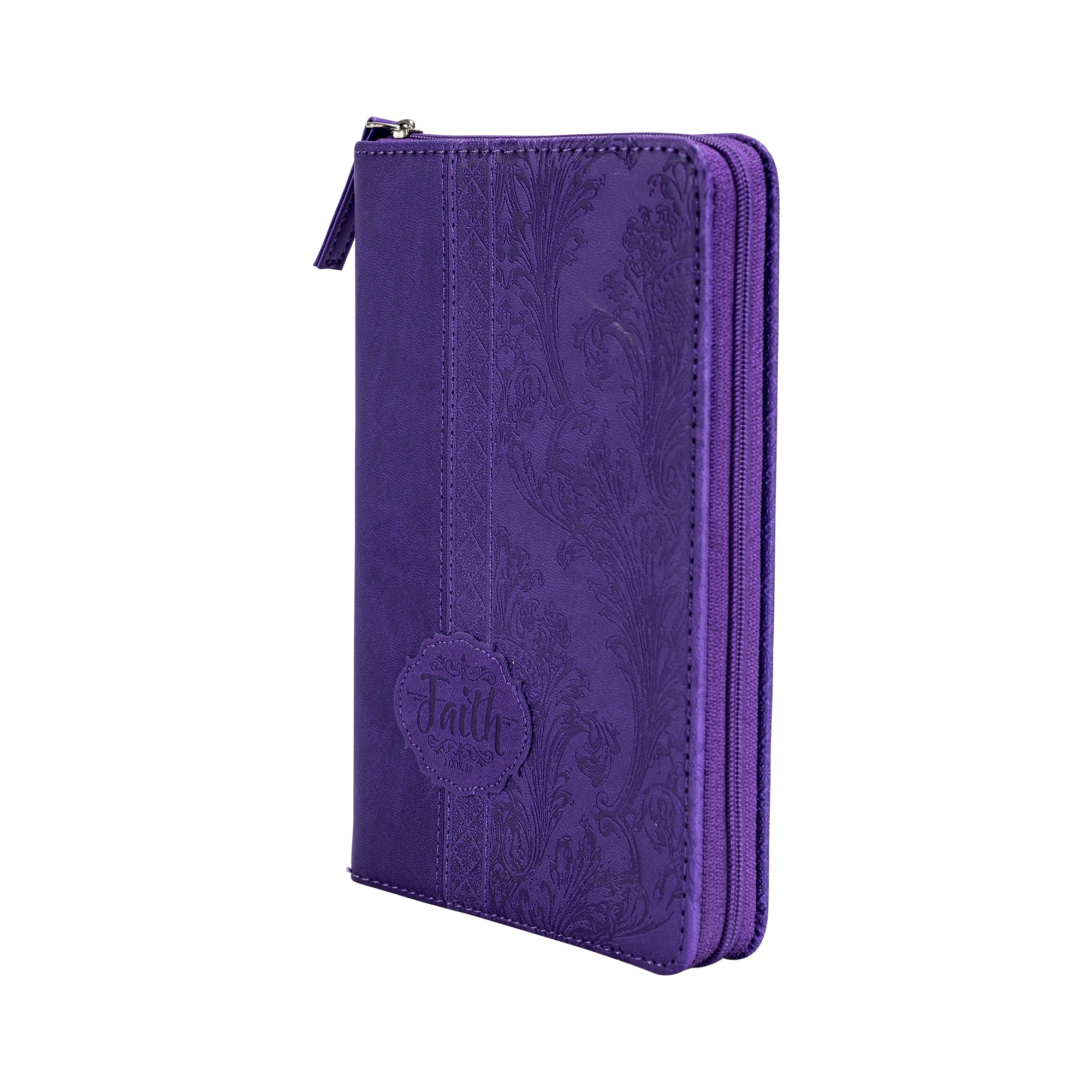 Divine Details: Zippered Journal - Purple Faith