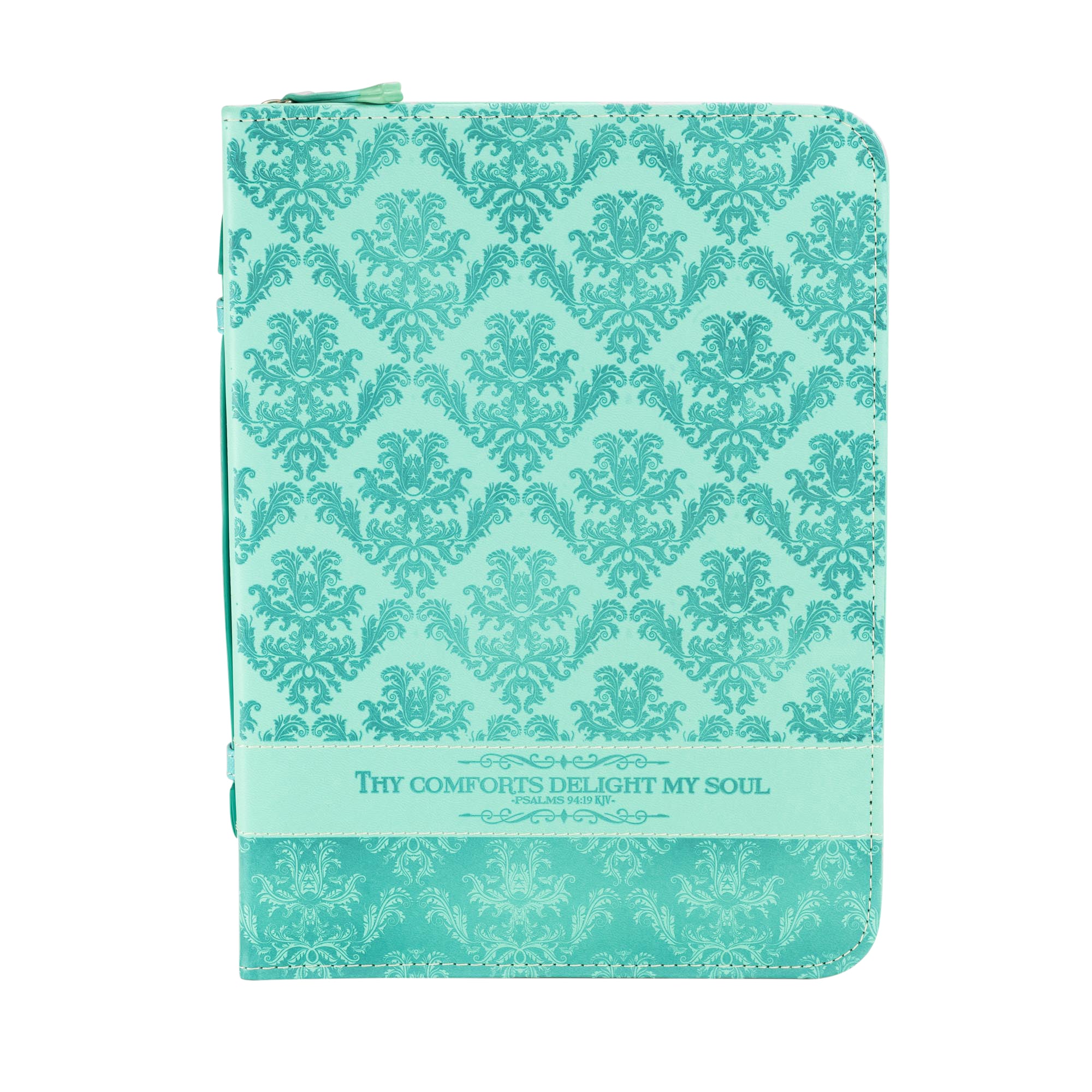 Divine Details: Bible Cover Teal Green - Thy Comforts