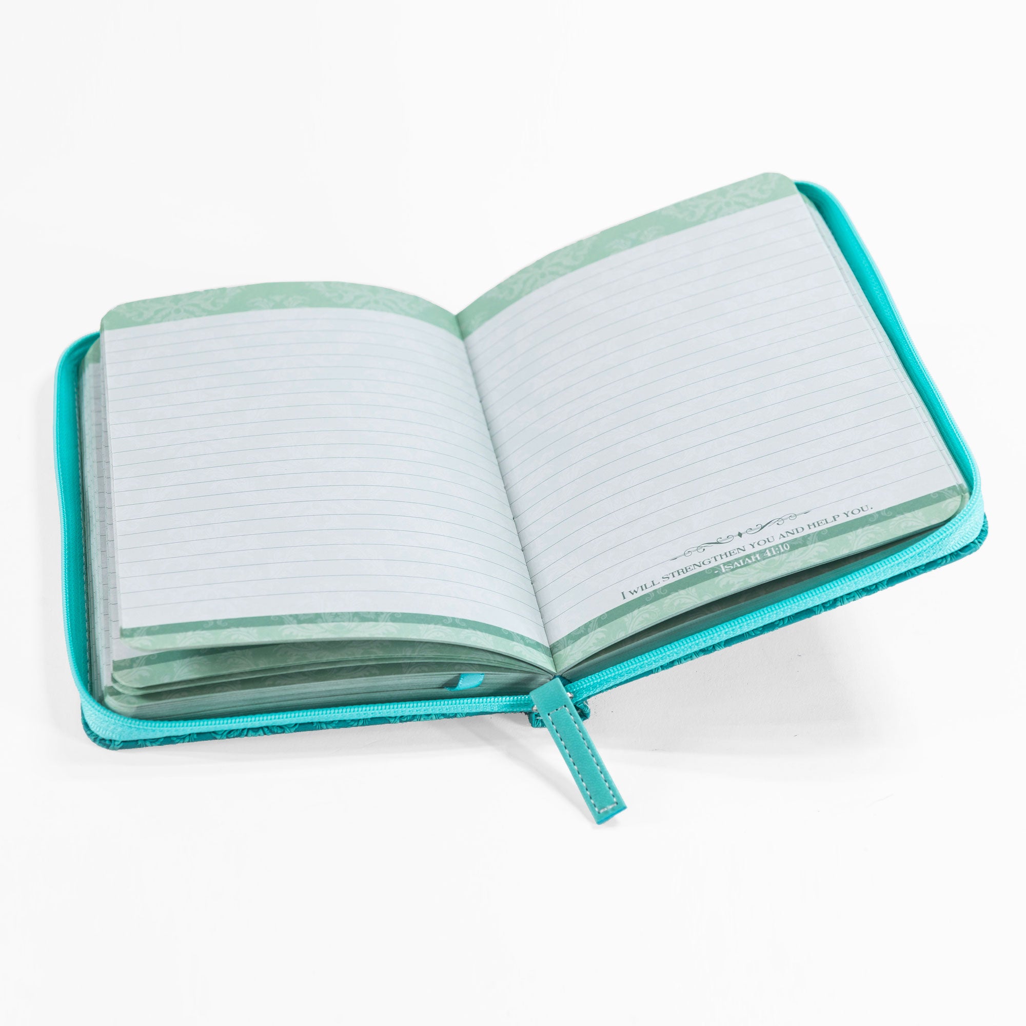 Divine Details: Zippered Journal Teal Green - Thy Comforts