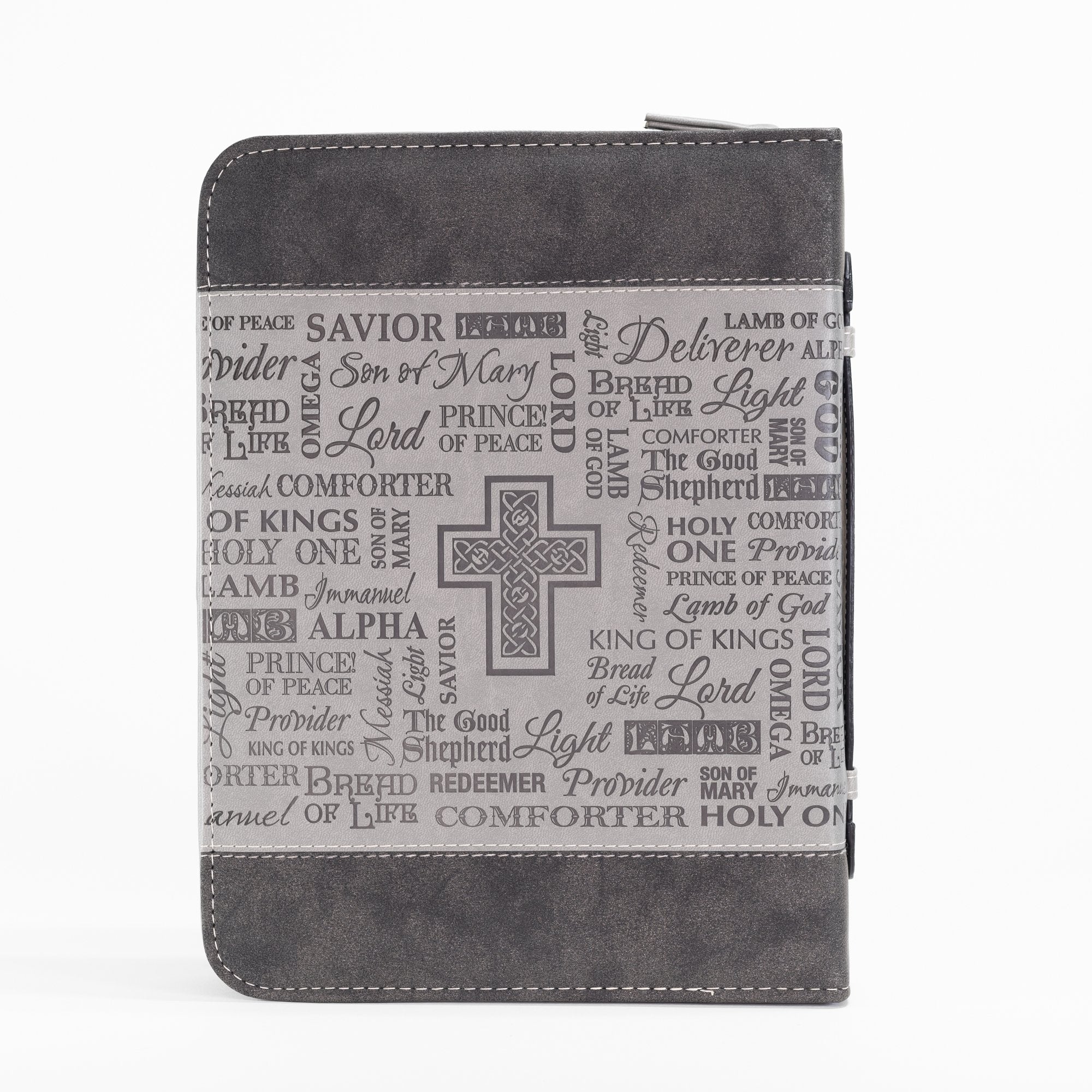 Divine Details: Bible Cover - Black And Gray Names