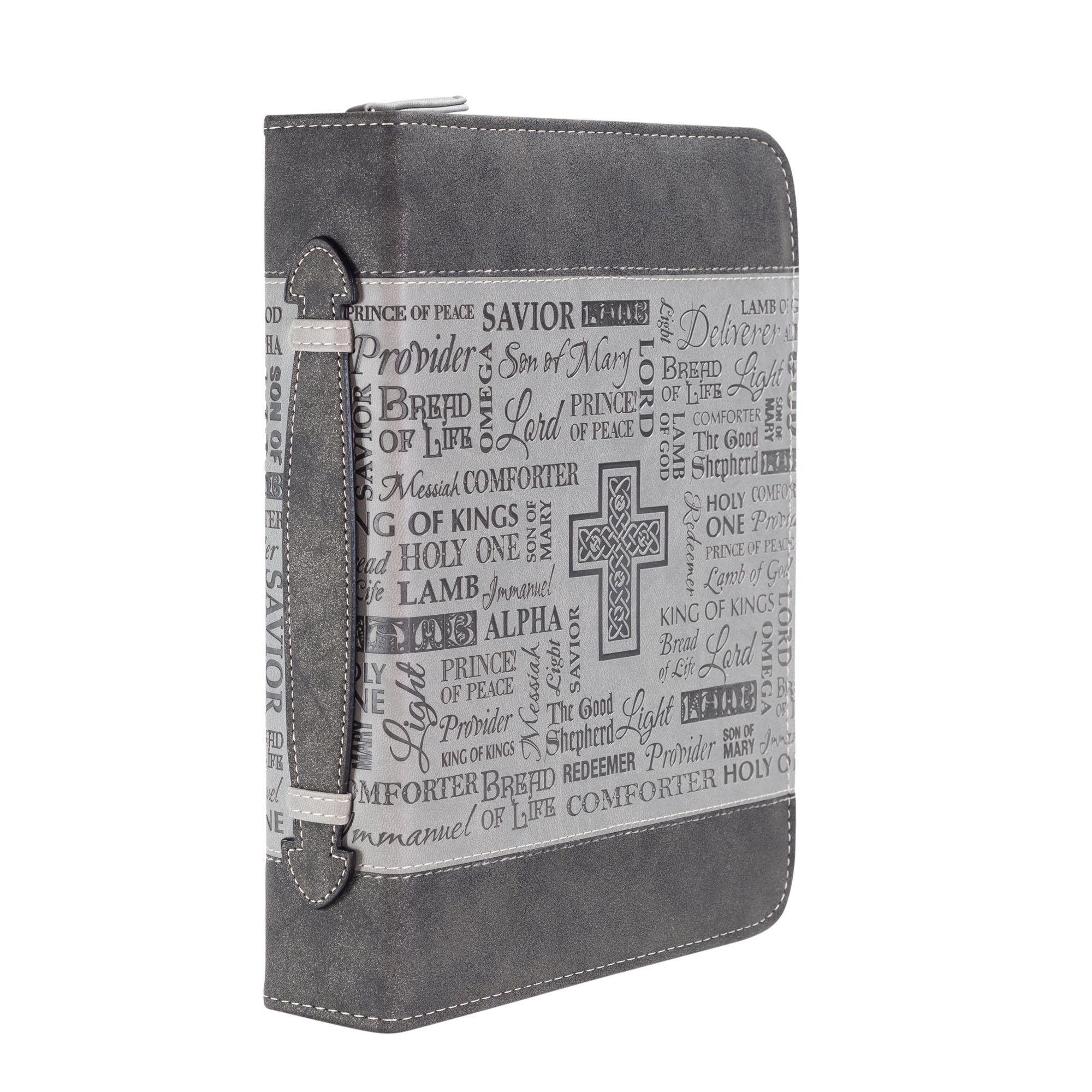 Divine Details: Bible Cover - Black And Gray Names