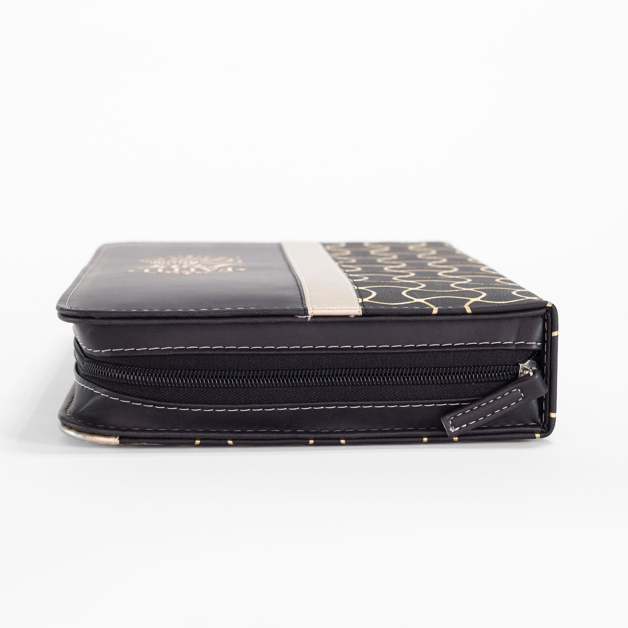 Divine Details: Bible Cover - Black And Gold Faith Love Amazing Grace