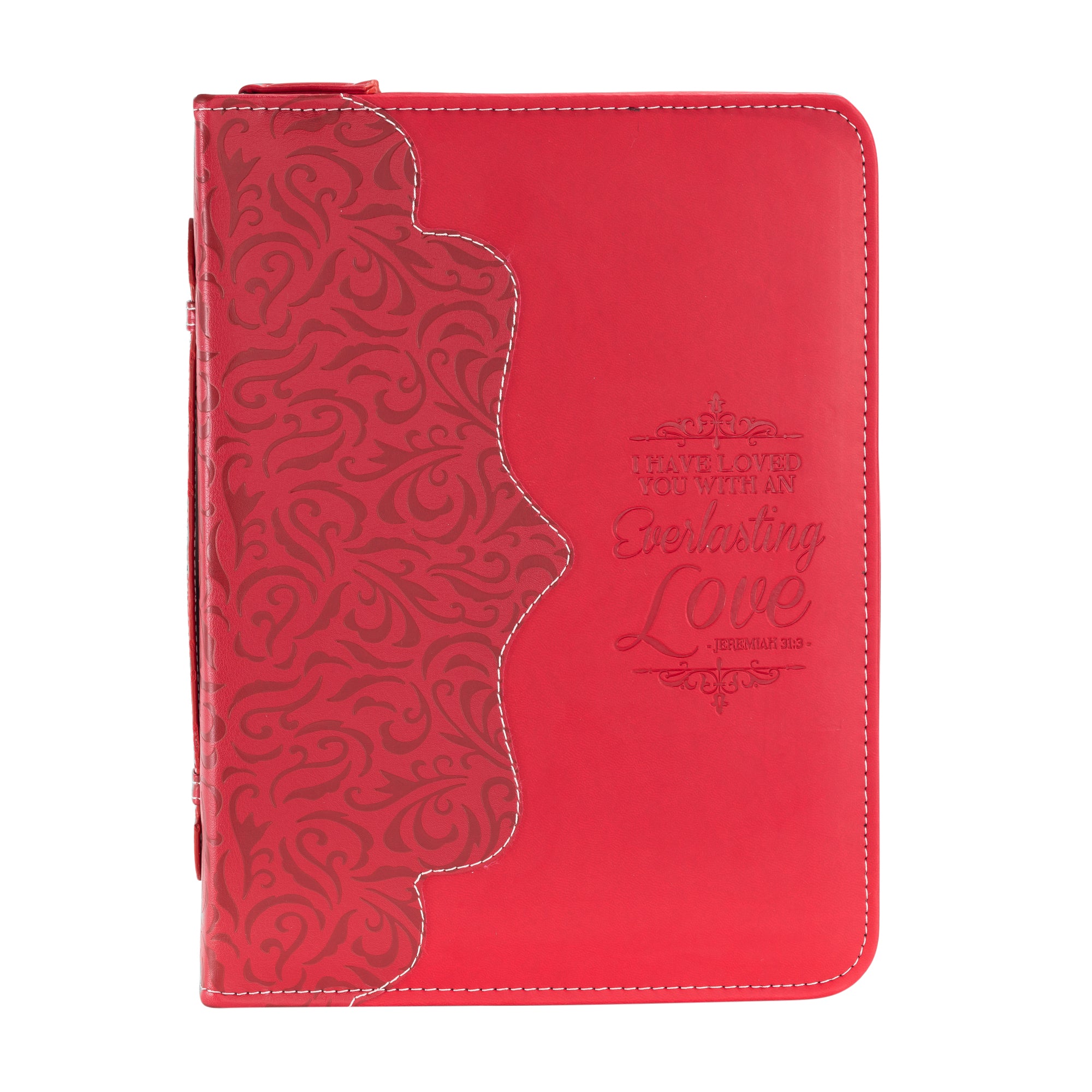 Divine Details: Bible Cover Red - Everlasting Love