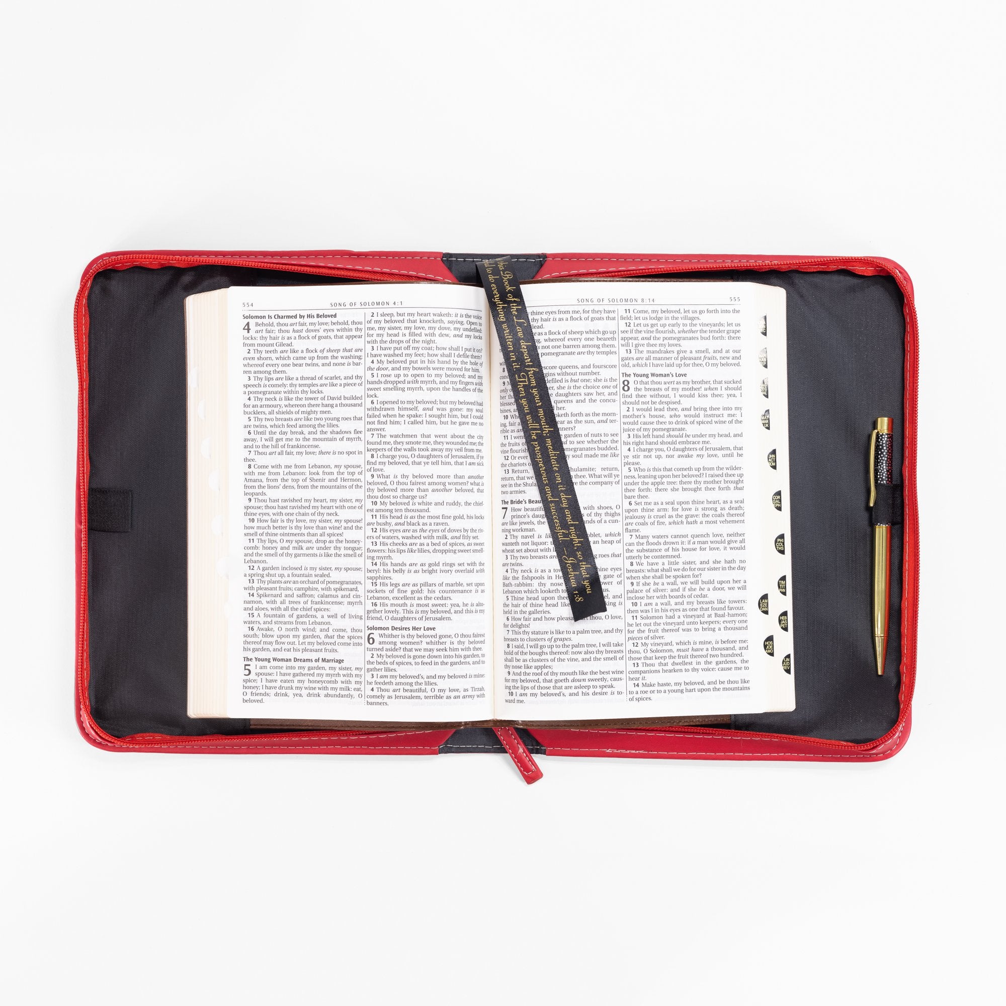 Divine Details: Bible Cover Red - Everlasting Love