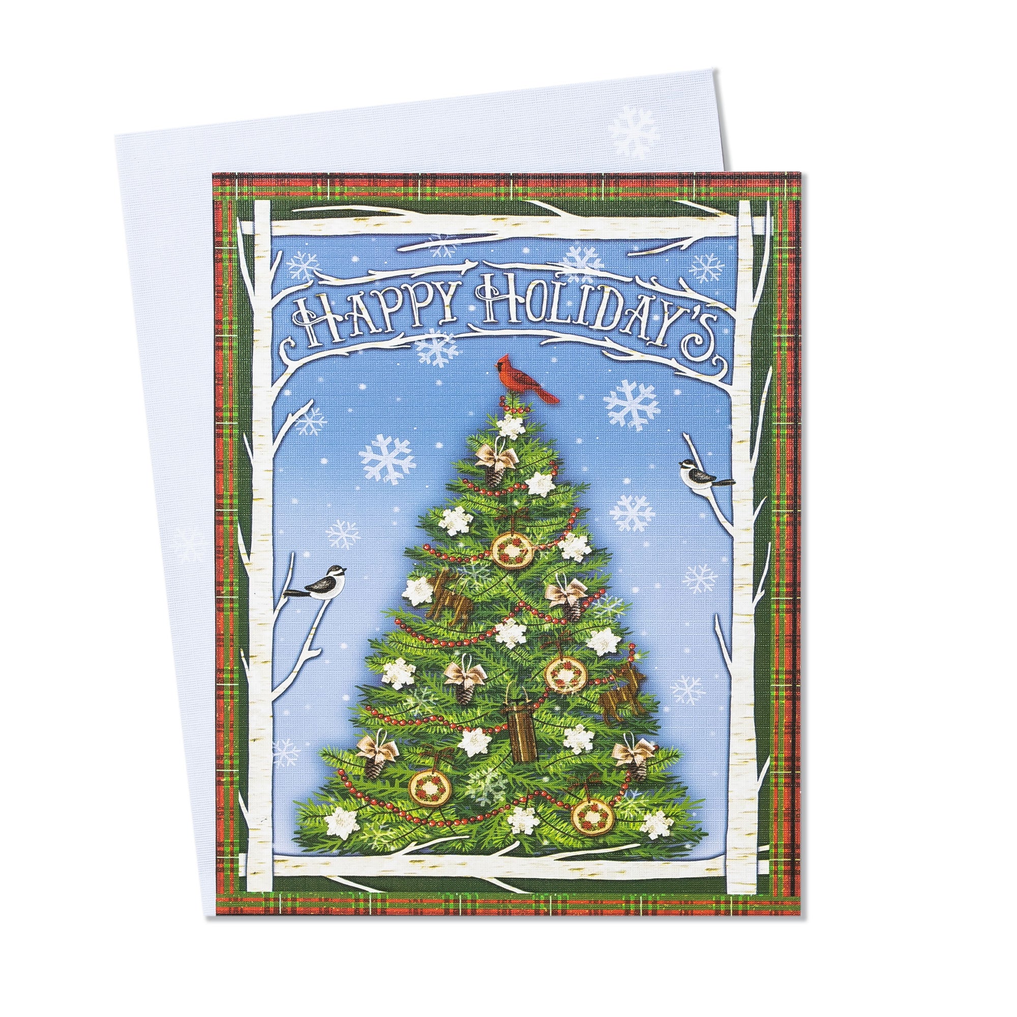Boxed Christmas Cards: Happy Holidays Christmas tree