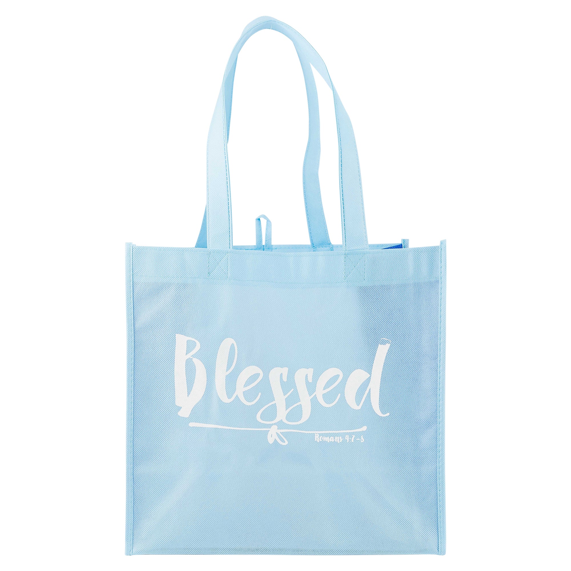 Eco Tote: Light Blue: Blessed