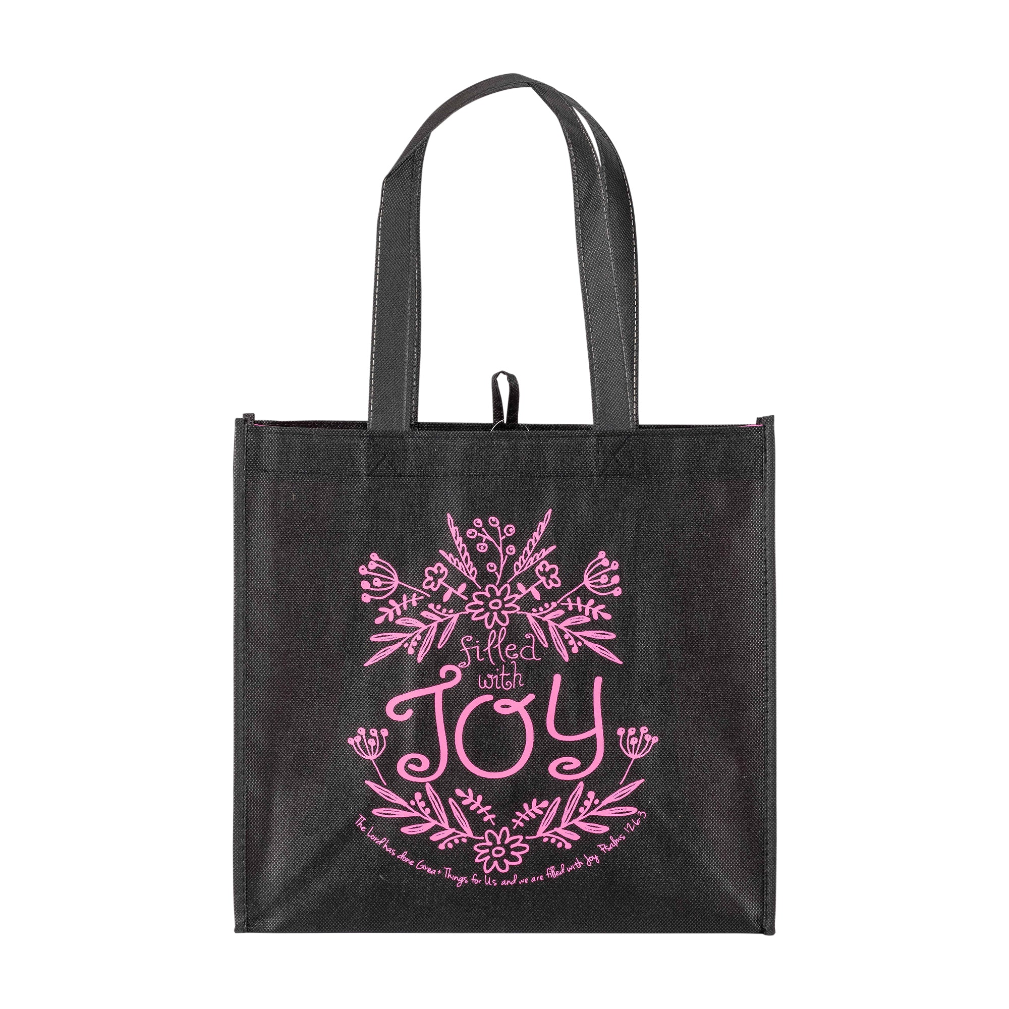 Eco Tote: Black: Filled With Joy