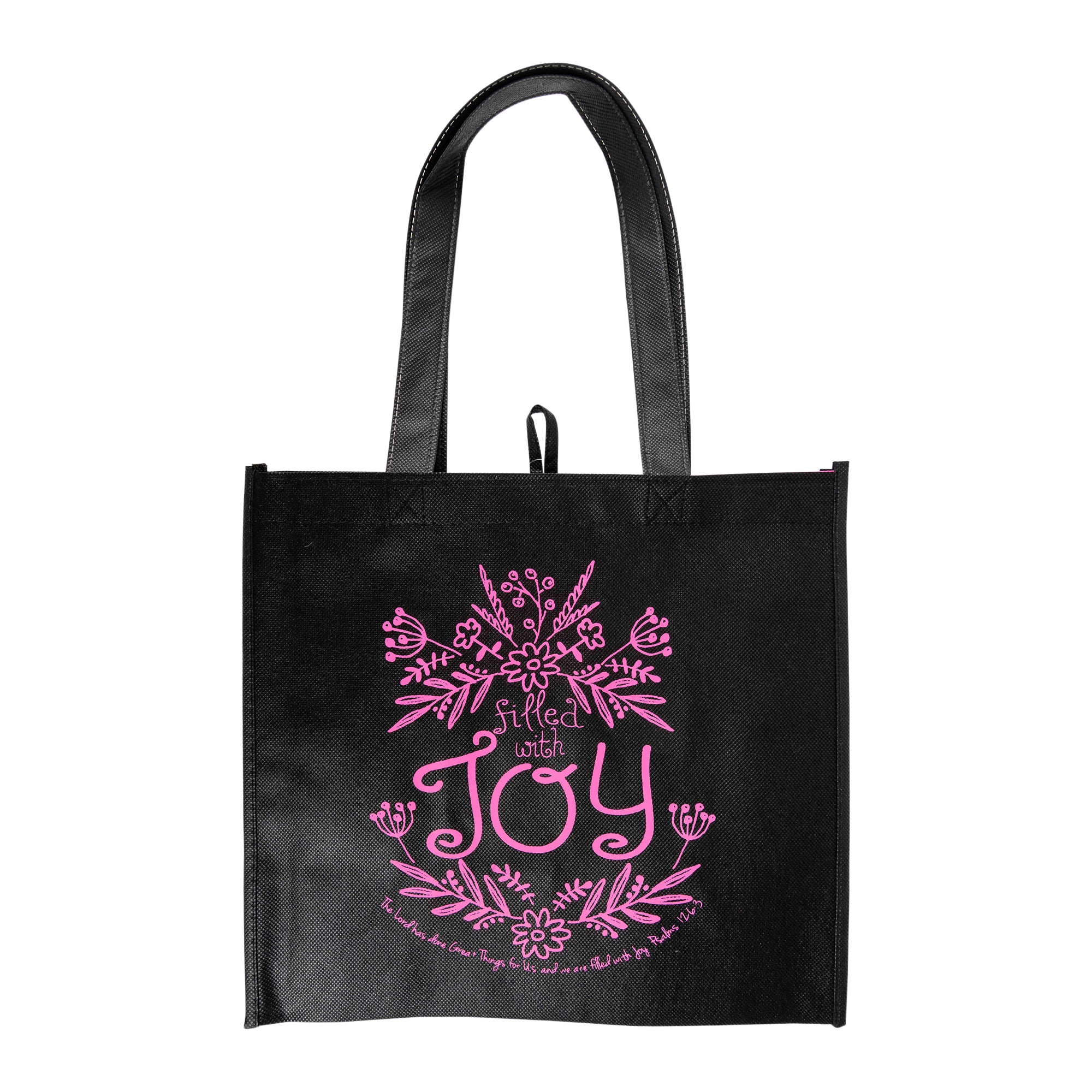 Eco Tote: Black: Filled With Joy