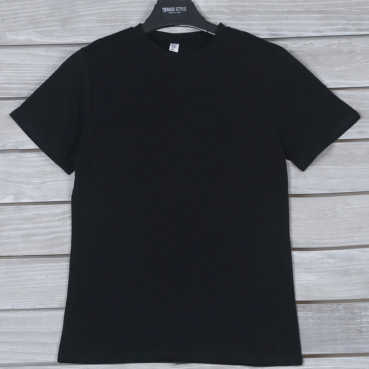 M2O: L/XL Black Crew Neck Mens T- Shirt