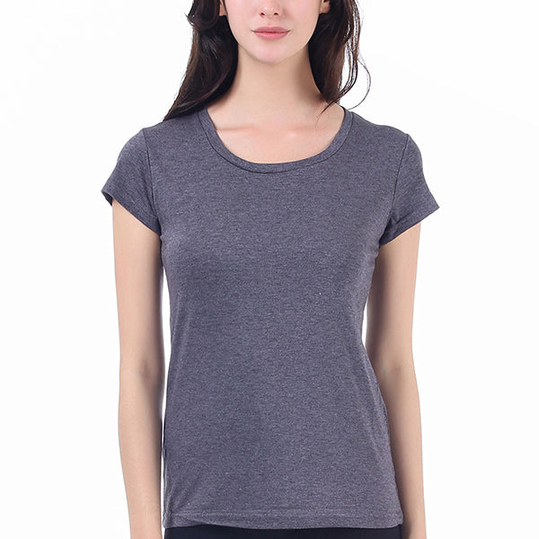 M2O: L/XL Charcoal Basic Scoop T-Shirt