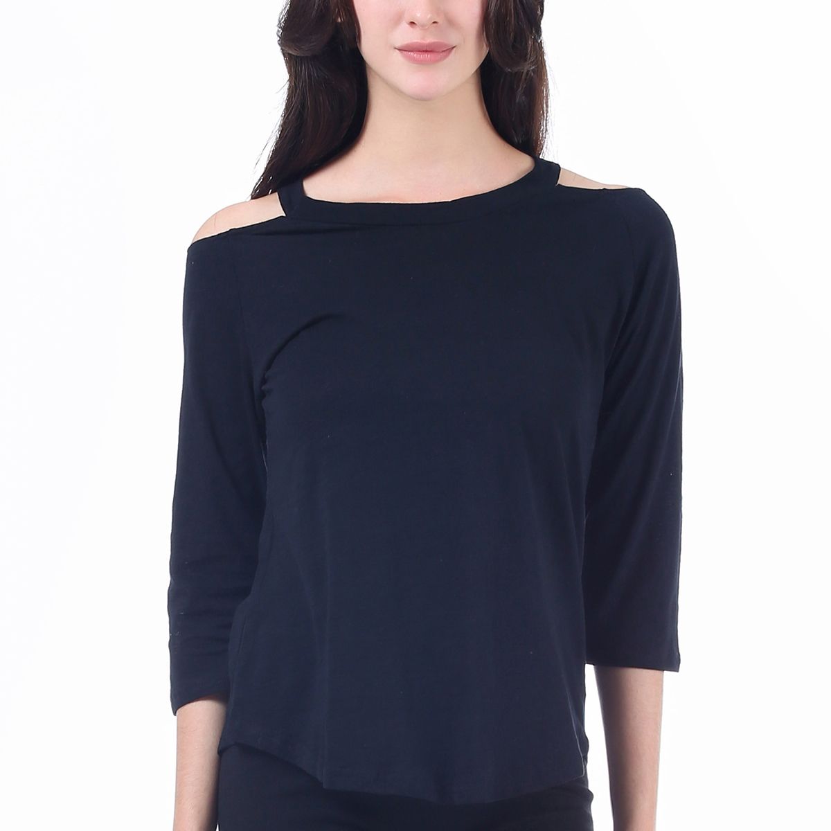 Cold Shoulder Shirt-Tail
