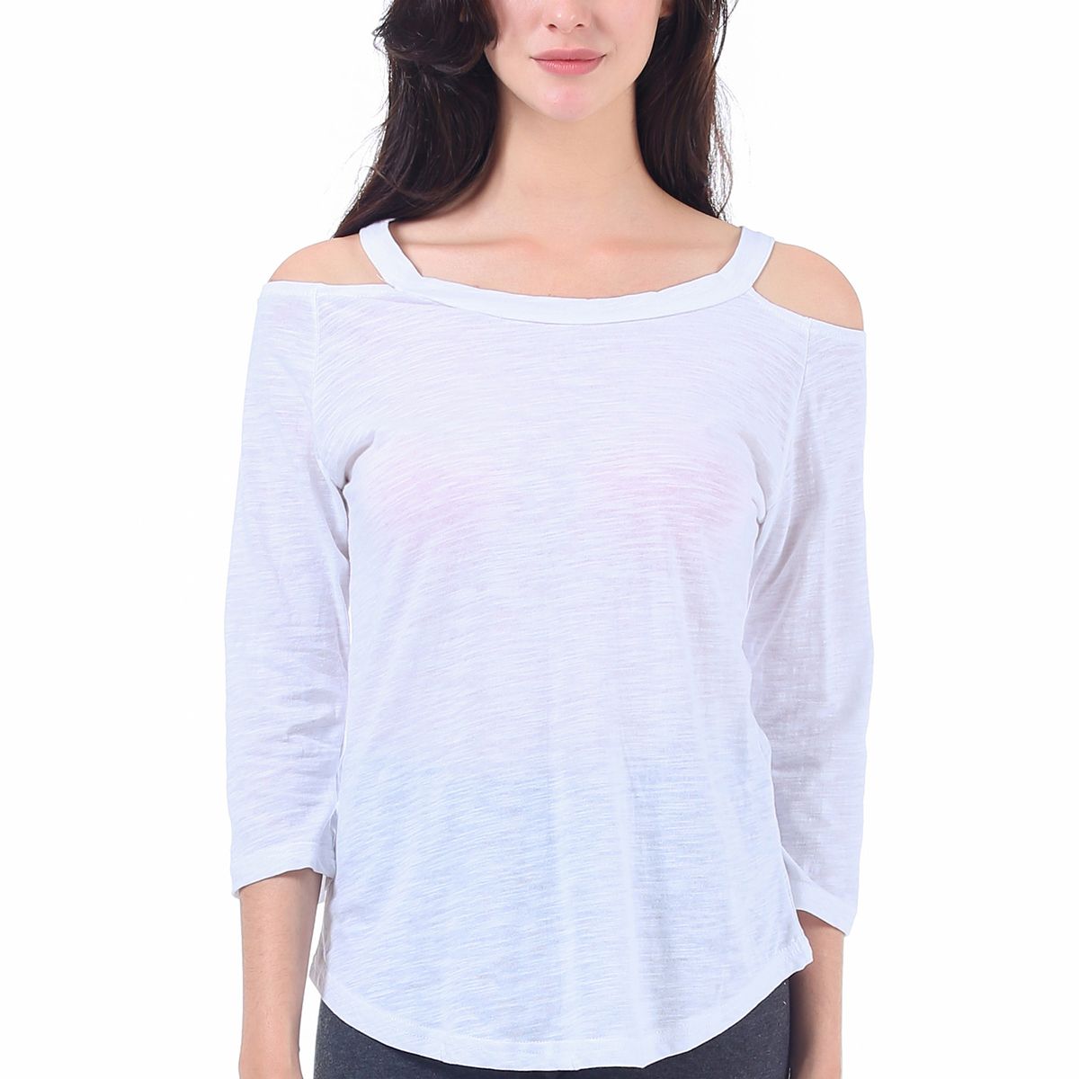 Cold Shoulder Shirt-Tail