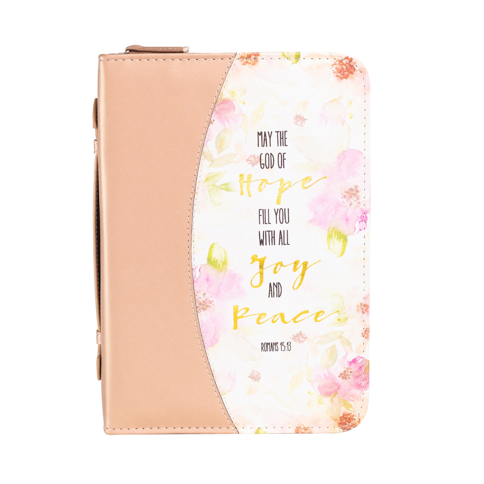 Divine Details: Bible Cover - Peach God of Hope - Romans 15:13