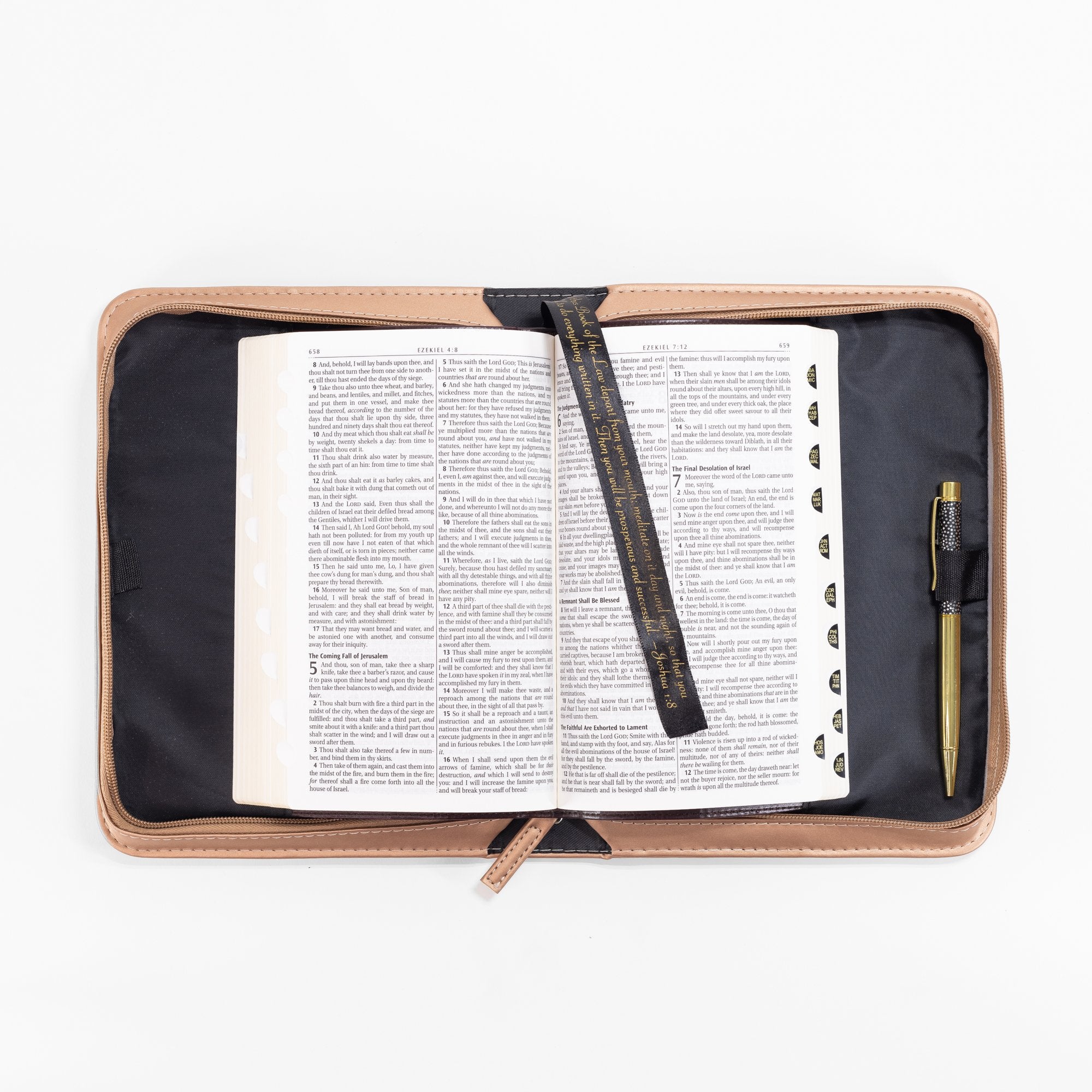 Divine Details: Bible Cover - Peach God of Hope - Romans 15:13