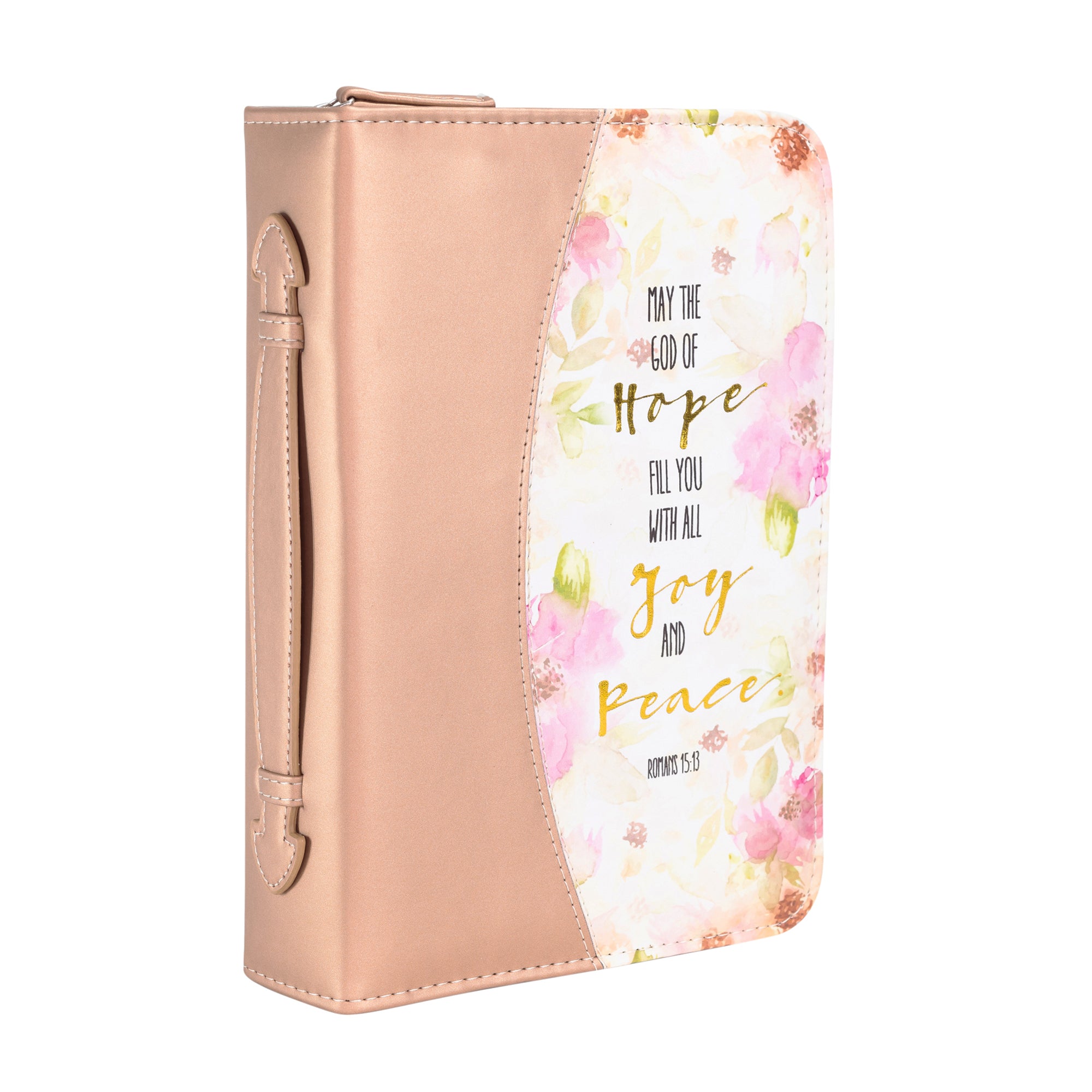 Divine Details: Bible Cover - Peach God of Hope - Romans 15:13