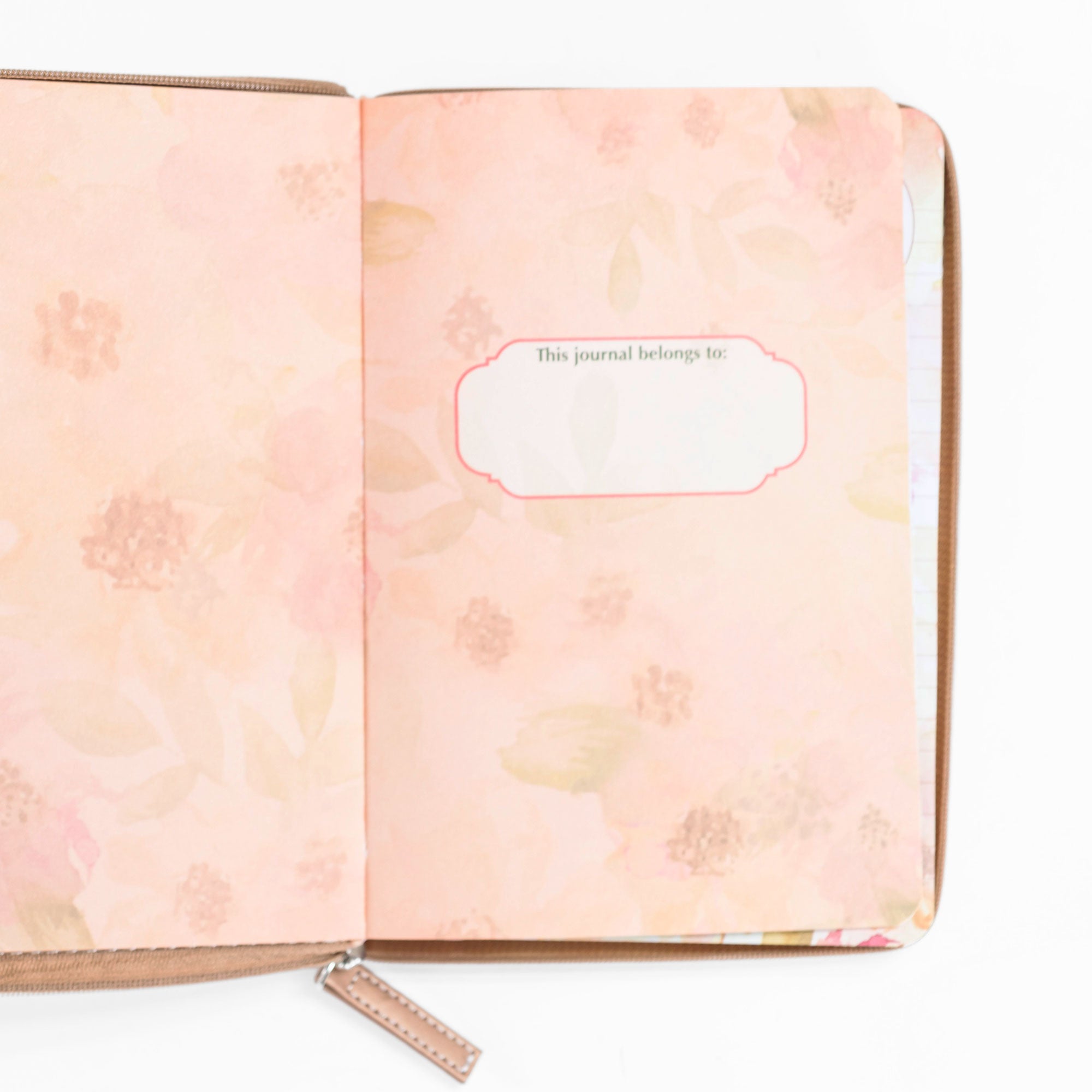 Divine Details: Peach Flowers Journal