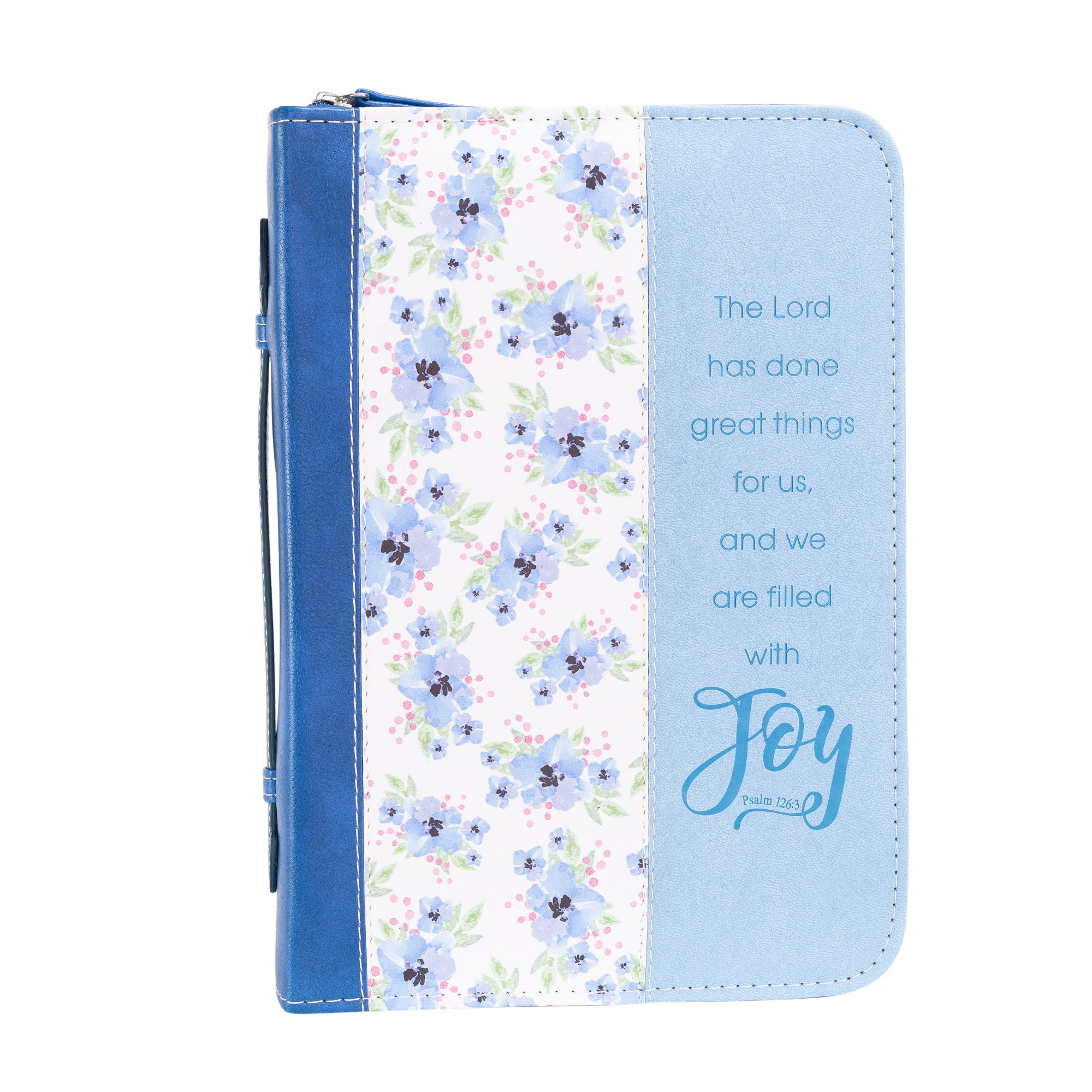 Divine Details Blue Flower Bible Cover