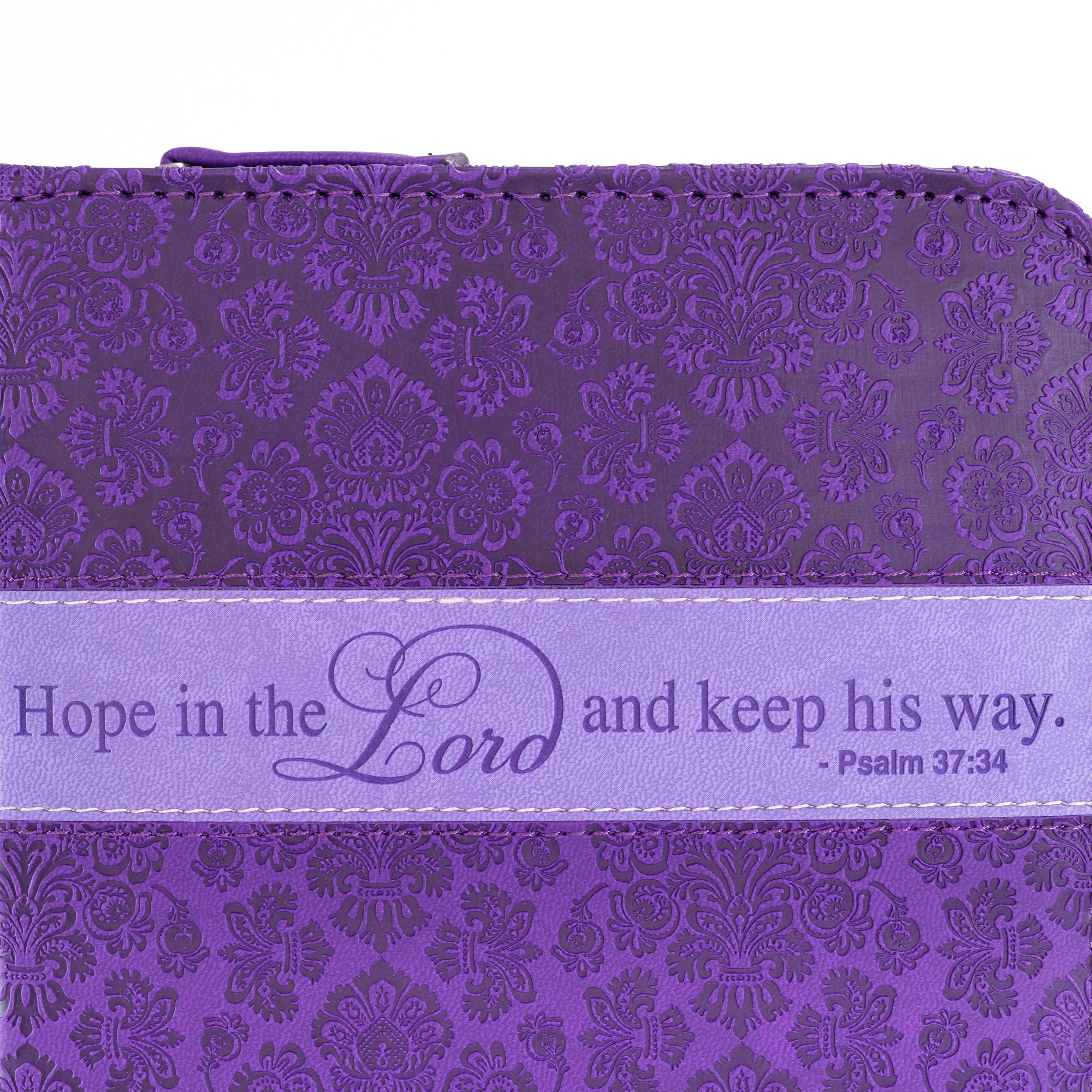 Divine Details: Bible Cover Purple - Hope In The Lord