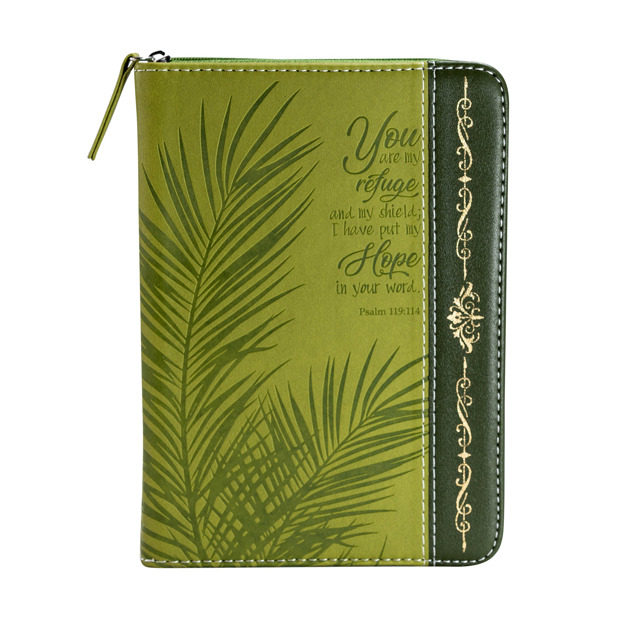 Divine Details: Green & Gold Palm Frond Journal