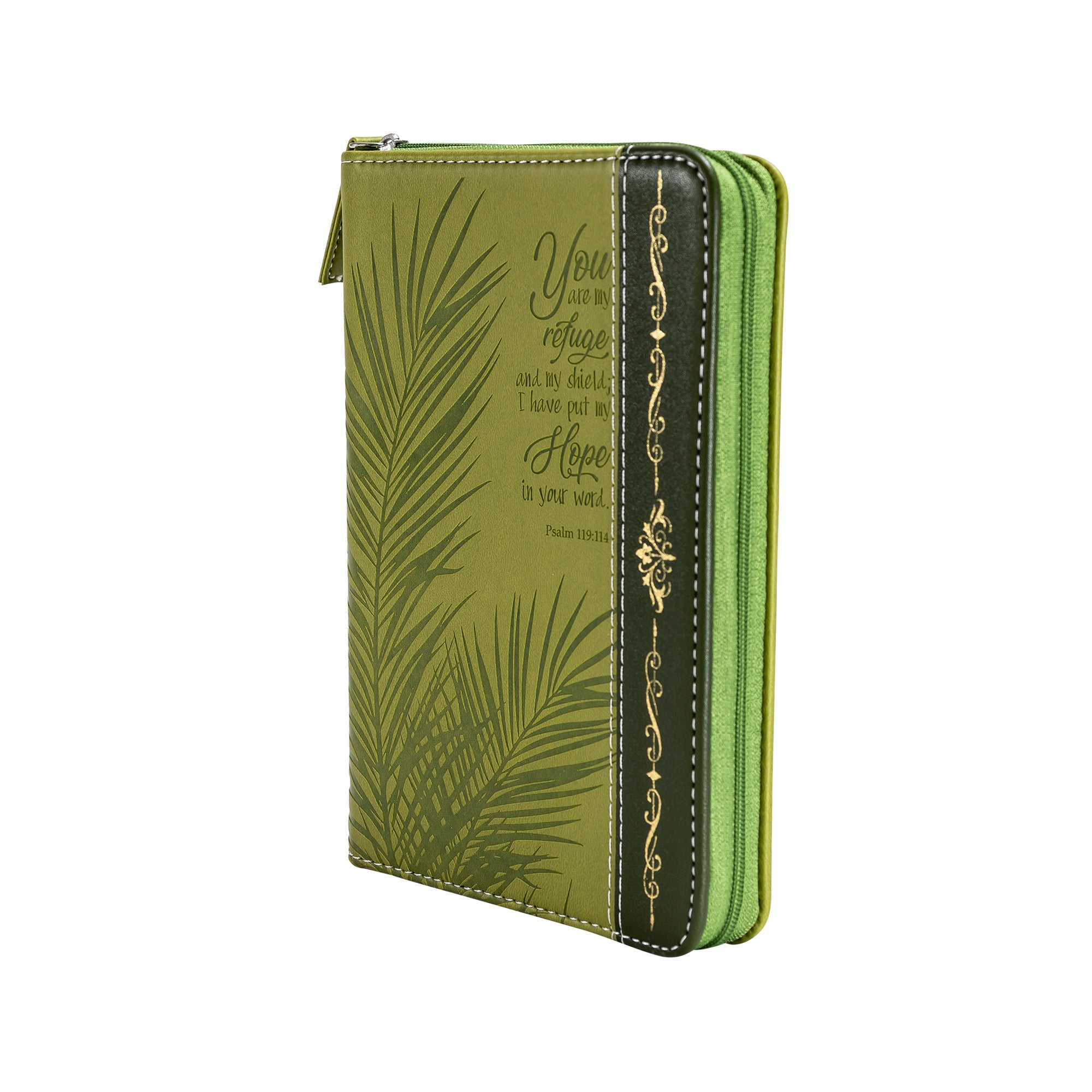 Divine Details: Green & Gold Palm Frond Journal