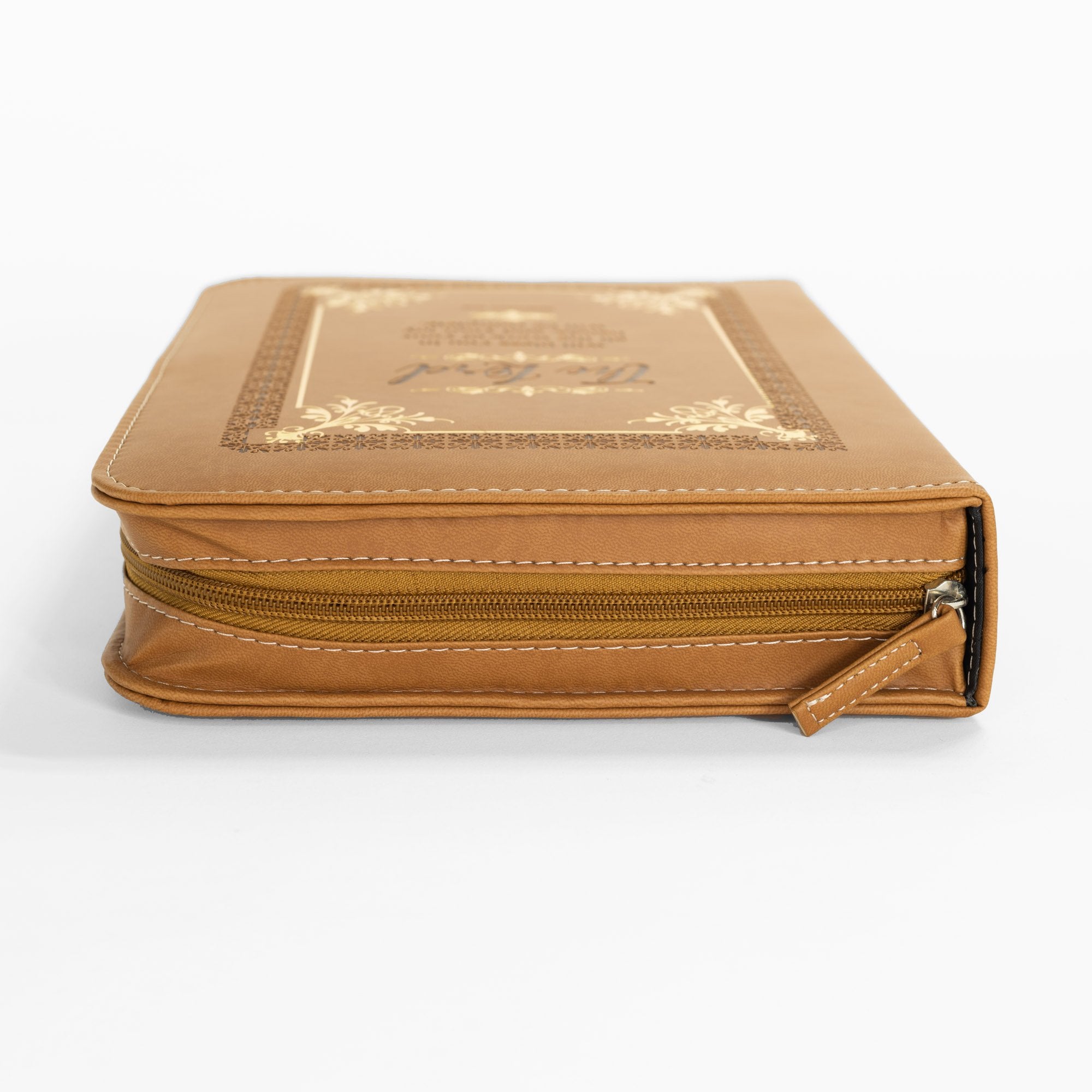 Divine Details: Bible Cover Brown & Gold - Deuteronomy