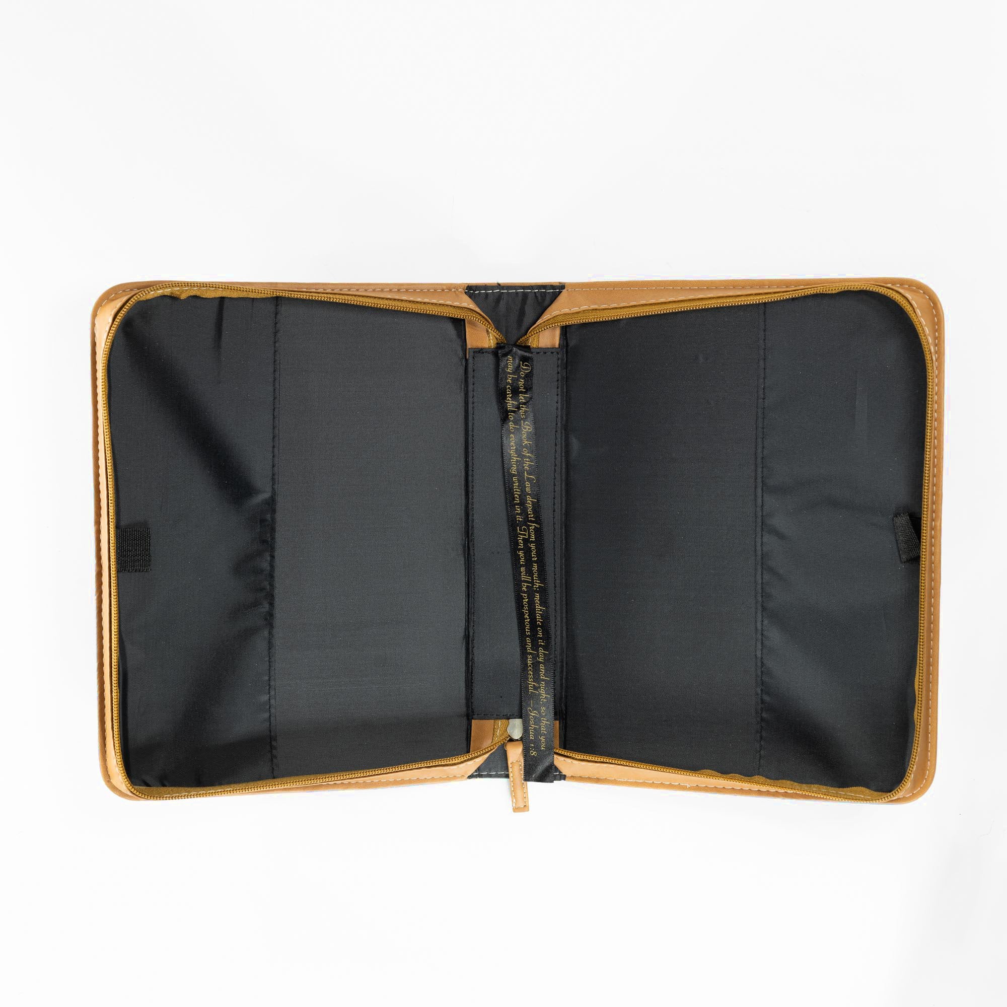 Divine Details: Bible Cover Brown & Gold - Deuteronomy