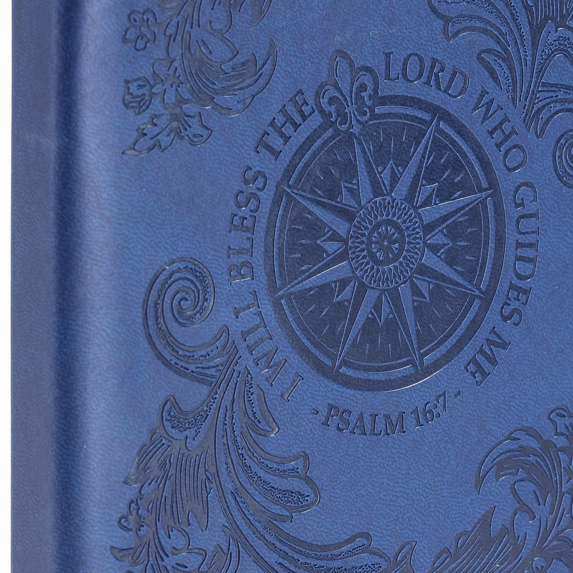 Divine Details: Journal Navy Blue Flying Compass Rose Bible