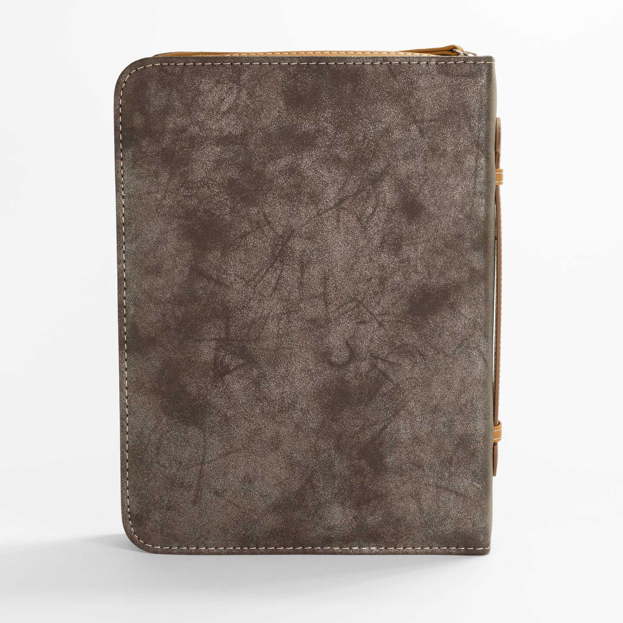 Divine Details: Bible Cover - Brown & Gold For I Know the Plans - Jeremiah 29:11