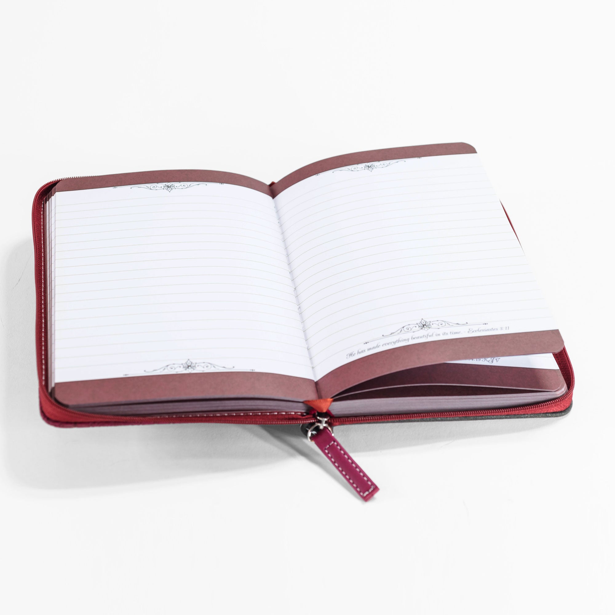 Divine Details: Journal Black And Burgundy Romans 15: 13