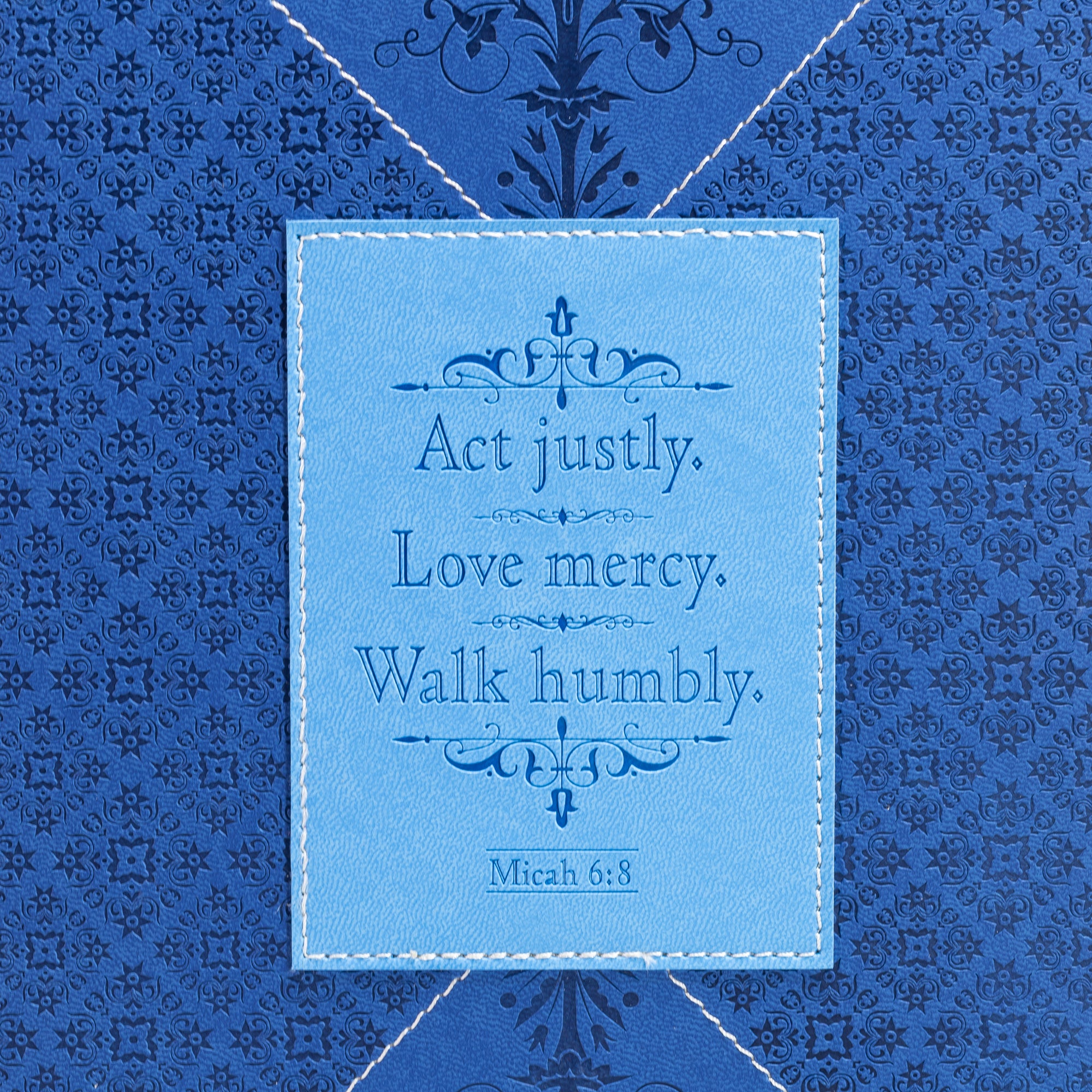 Divine Details: Bible Cover Blue On Blue - Wrap Patch