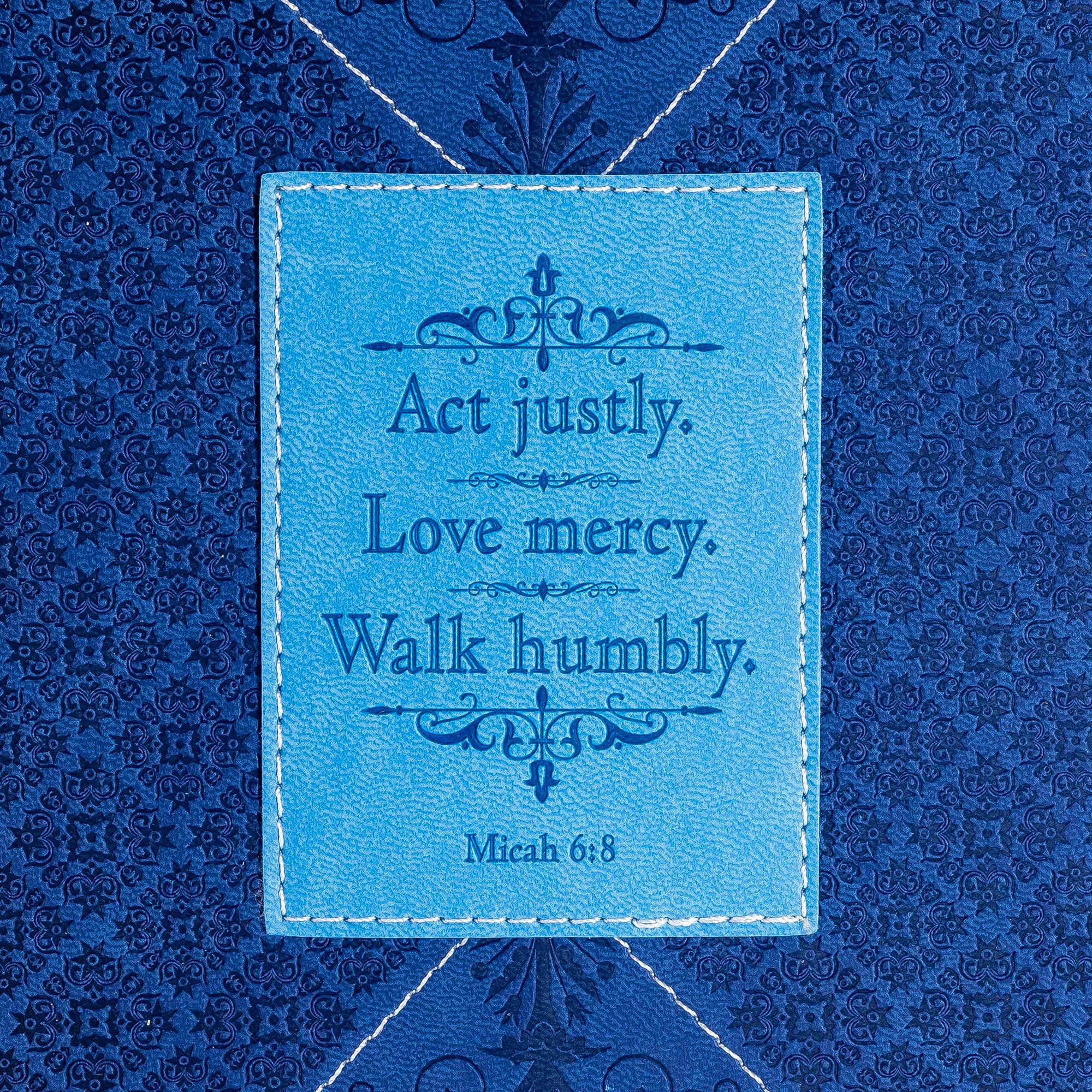 Divine Details: Blue On Blue Wrap Patch Journal